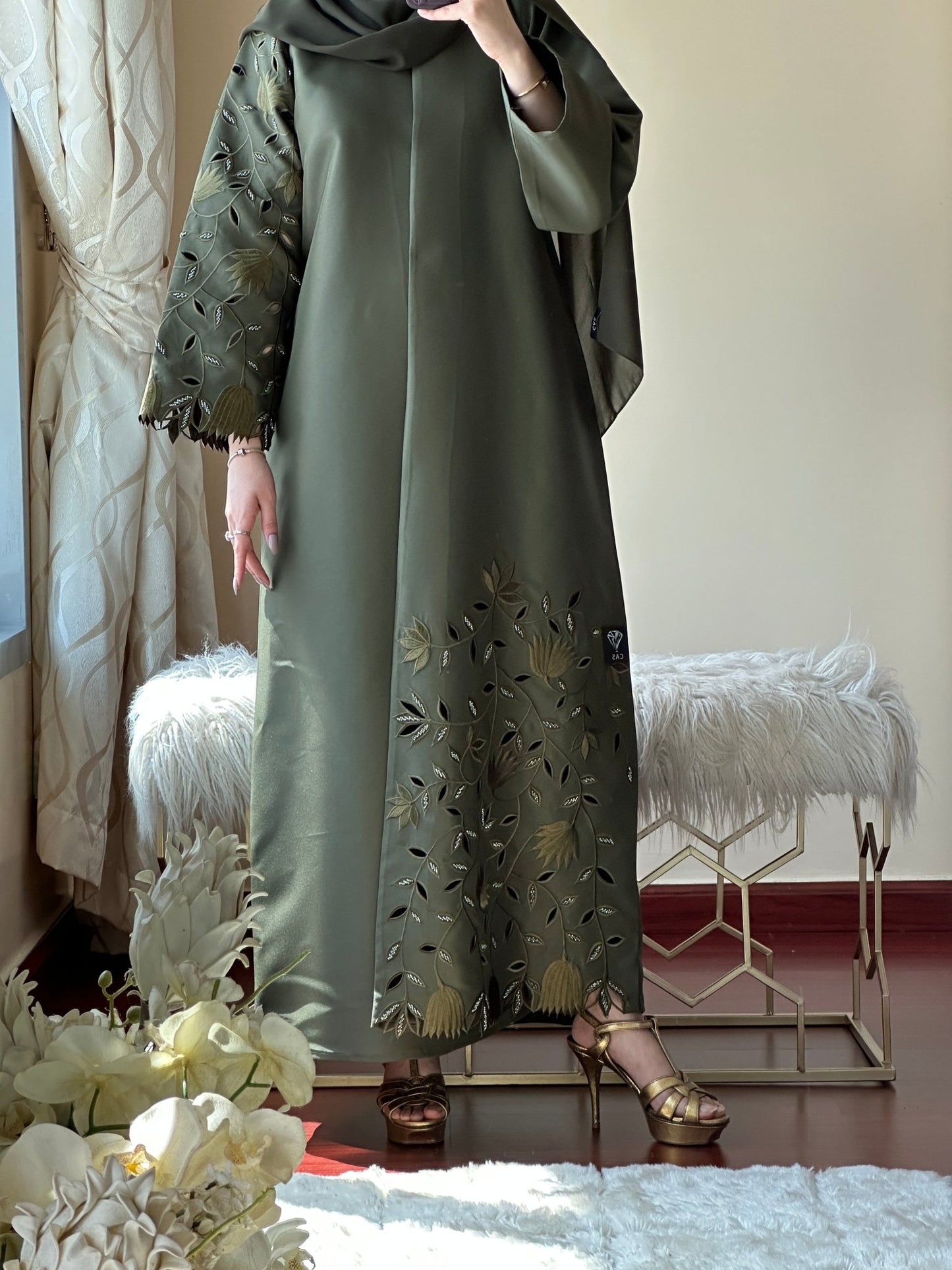 C - Green - Eid - Abaya - 32