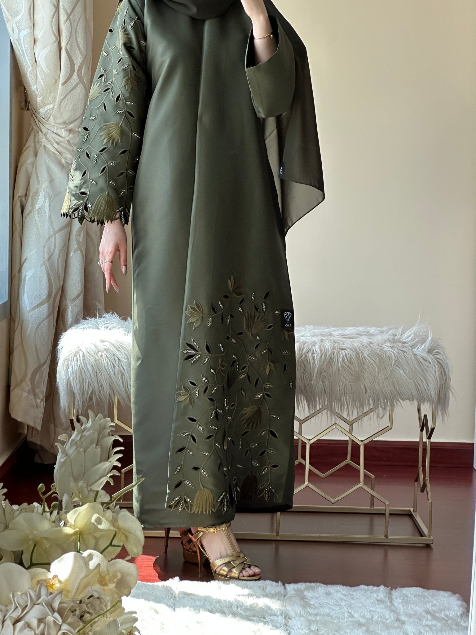 C - Green - Eid - Abaya - 32