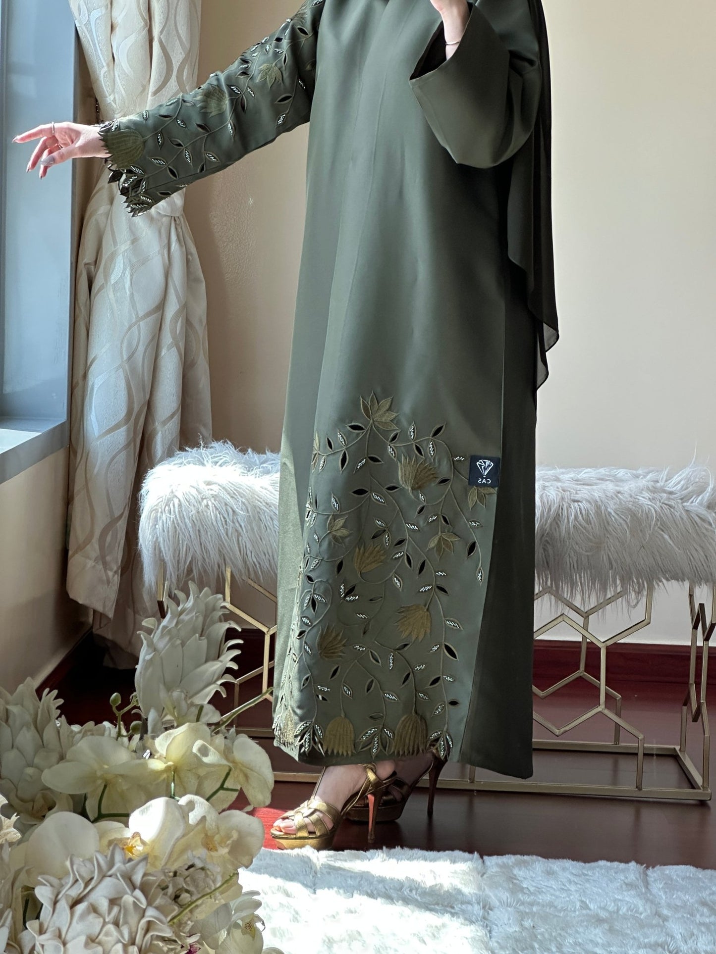 C - Green - Eid - Abaya - 32