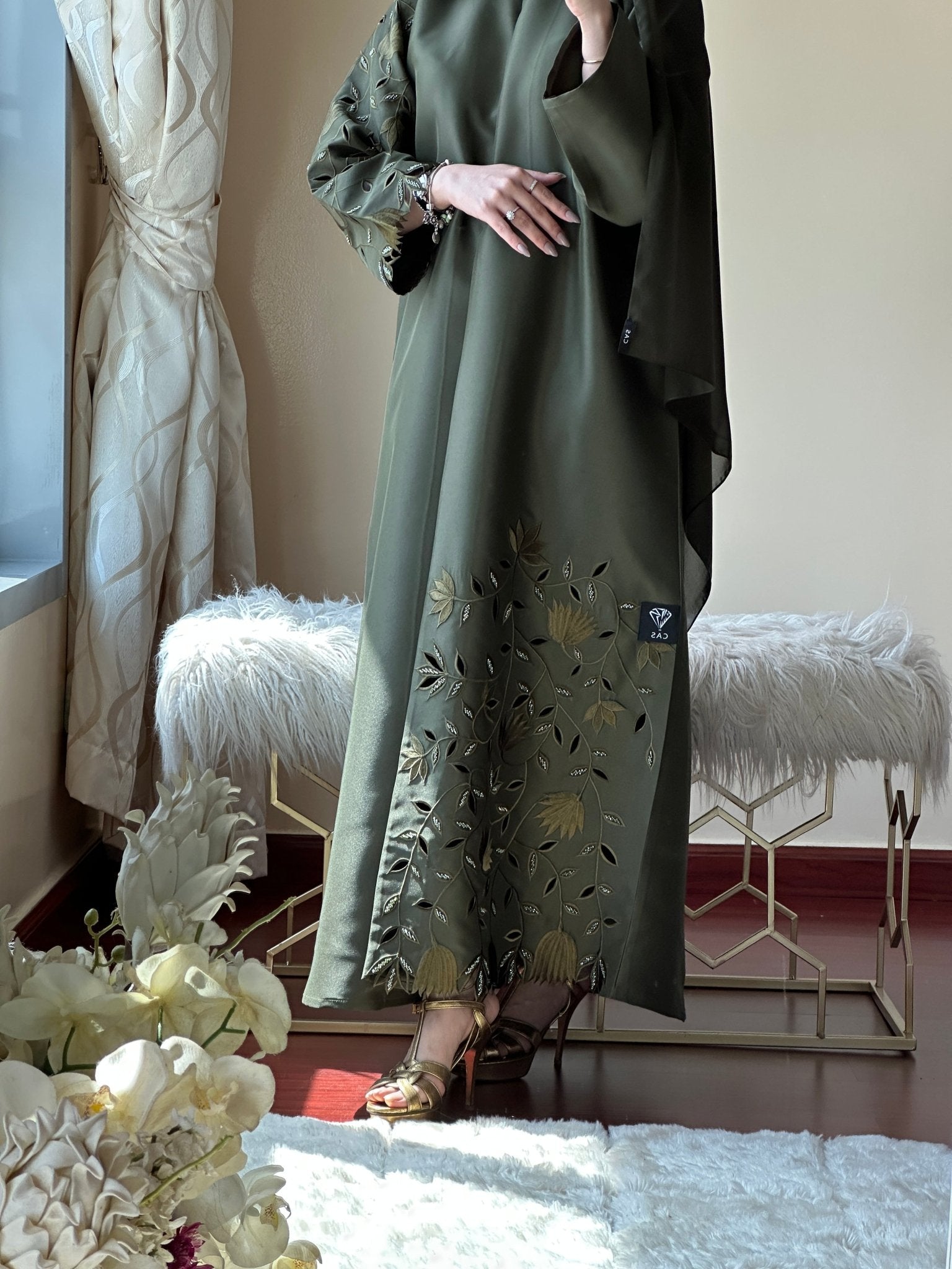 C - Green - Eid - Abaya - 32