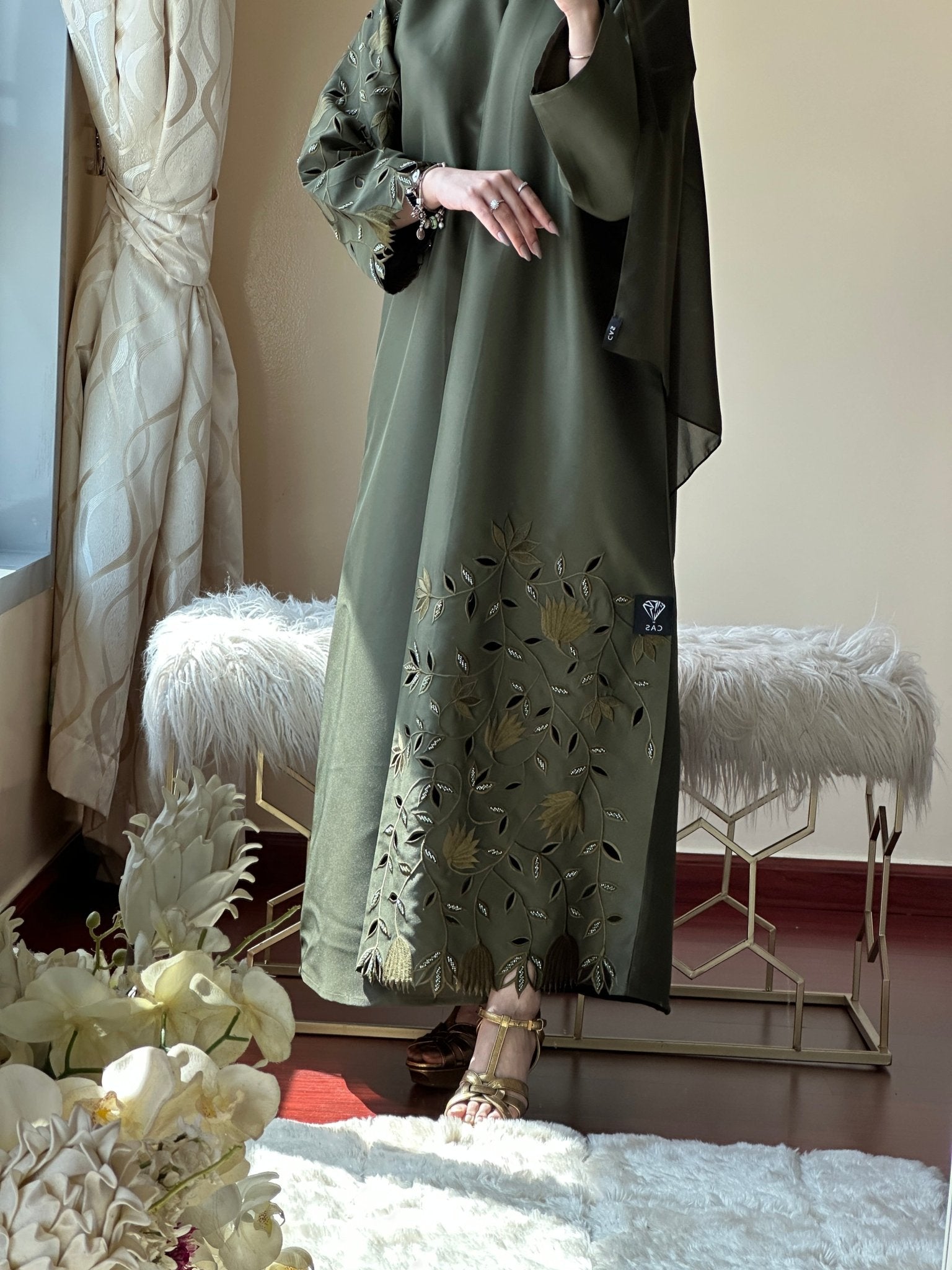 C - Green - Eid - Abaya - 32