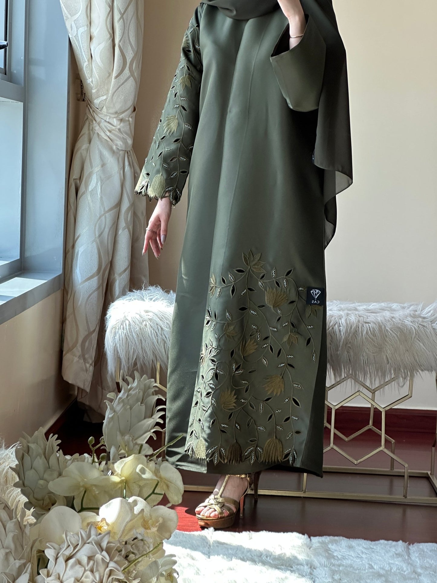 C - Green - Eid - Abaya - 32