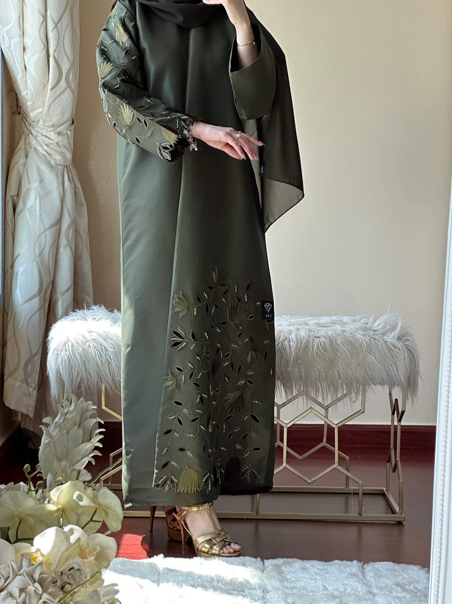 C - Green - Eid - Abaya - 32