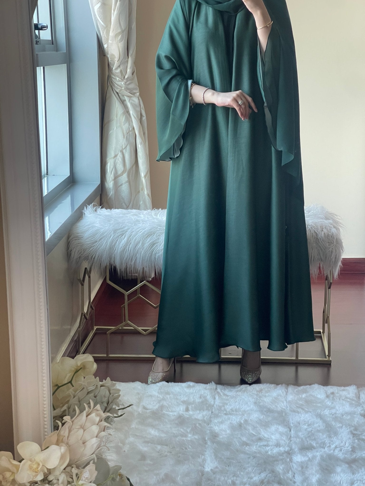 C - Green - Silver - Duotone - Abaya