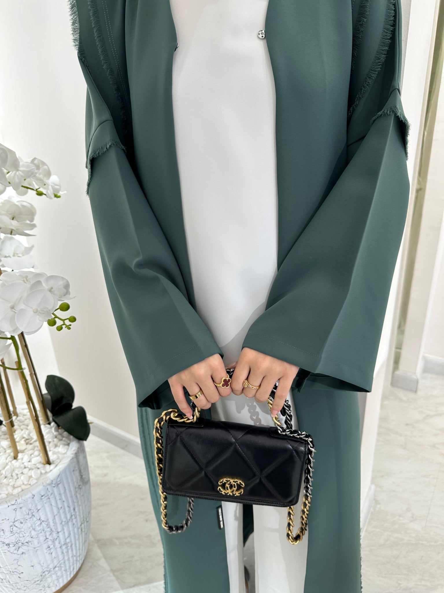 C Green Summer Eid Abaya