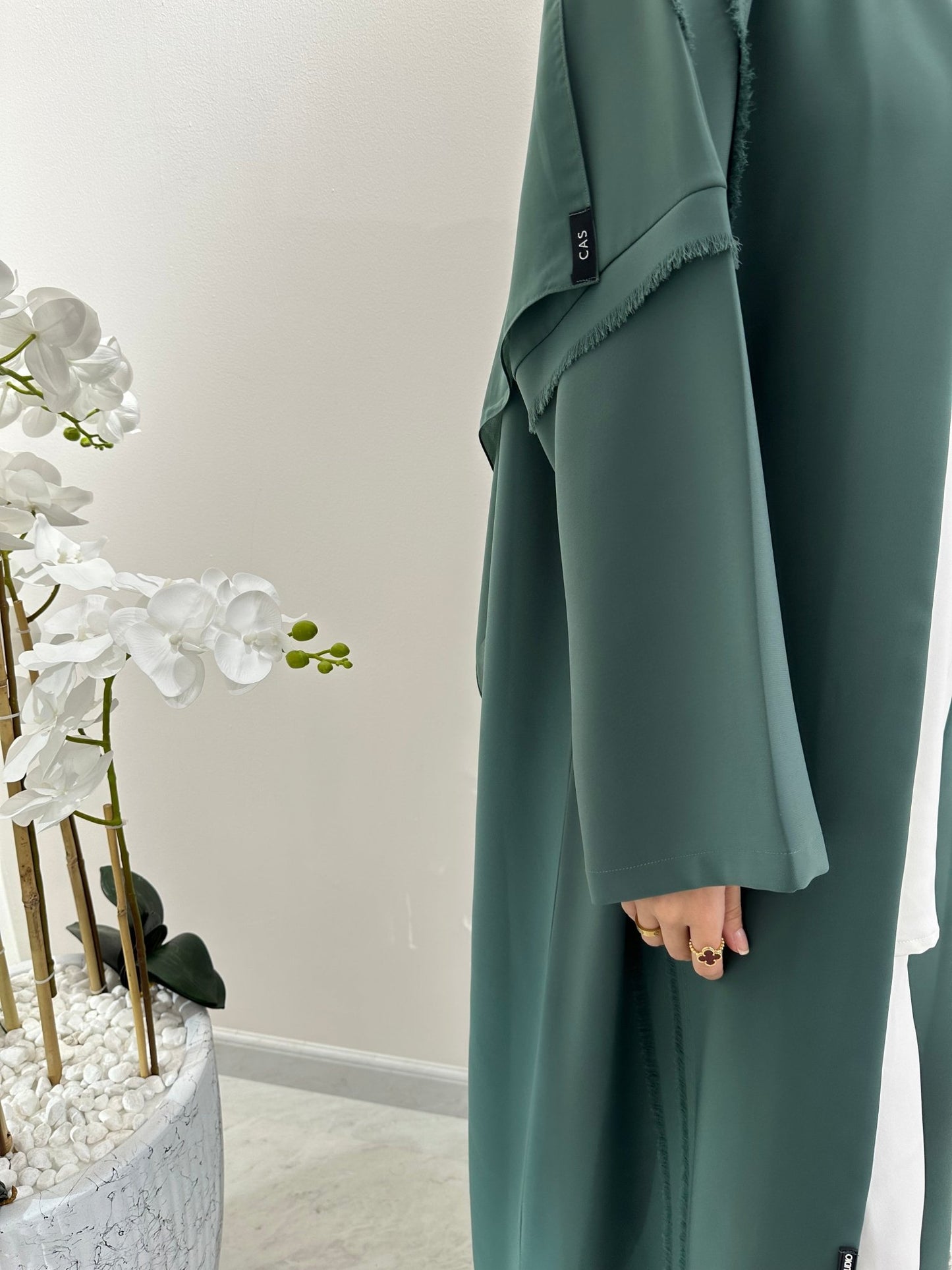 C Green Summer Eid Abaya