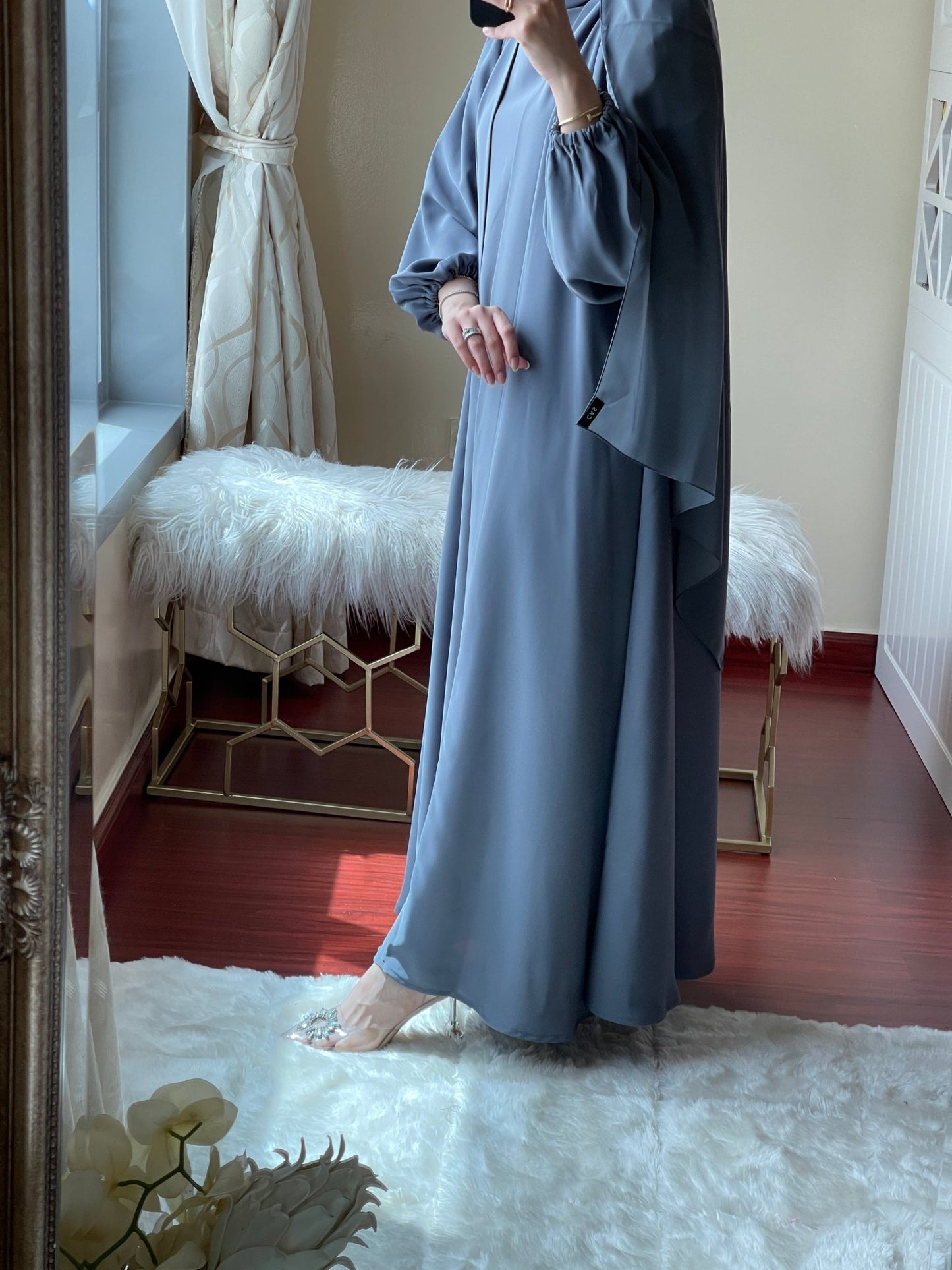 C - Grey - Nada - Abaya - Set