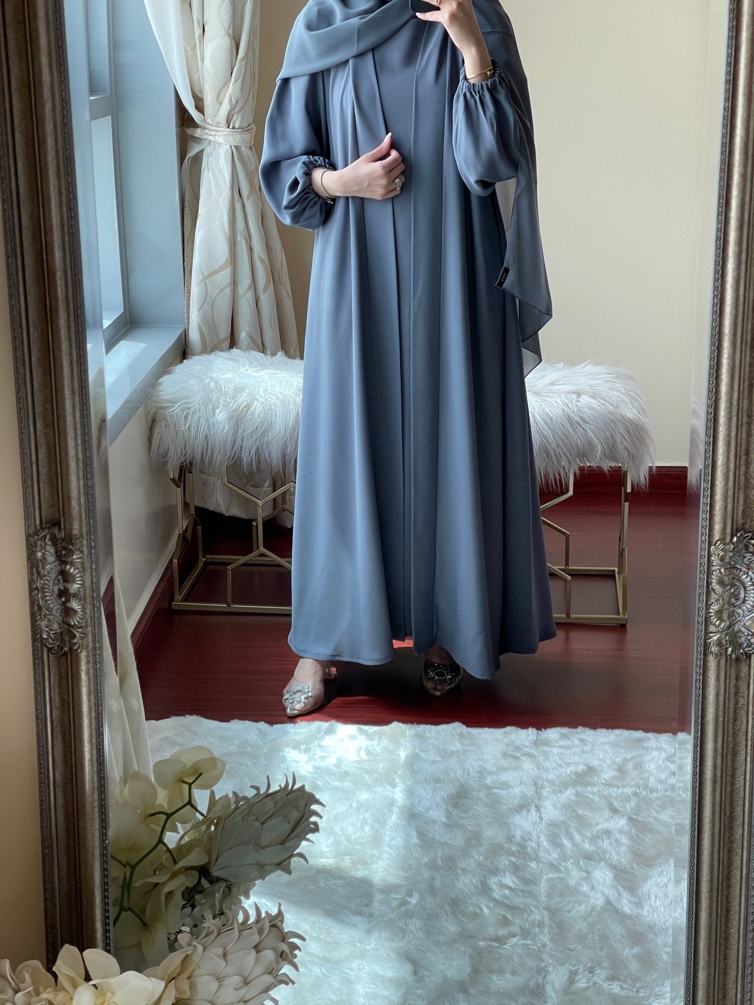 C - Grey - Nada - Abaya - Set