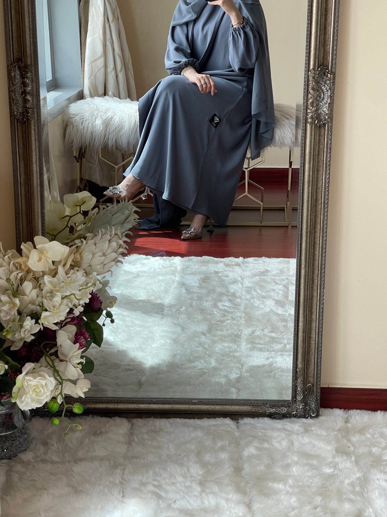 C - Grey - Nada - Abaya - Set