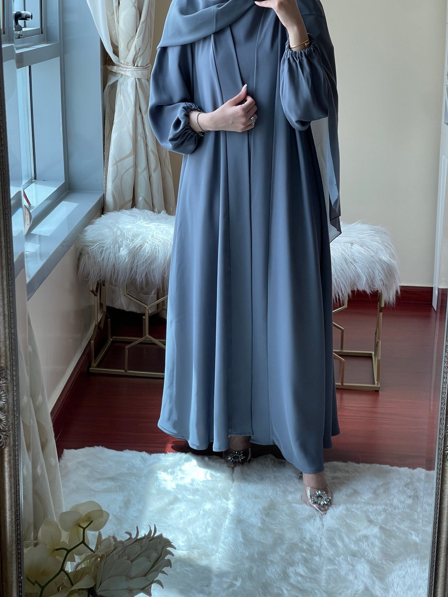 C - Grey - Nada - Abaya - Set