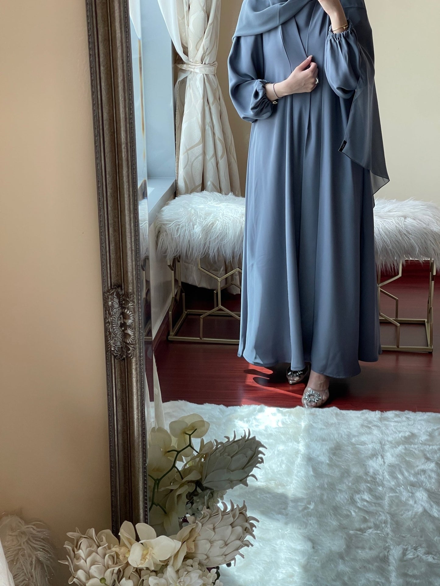 C - Grey - Nada - Abaya - Set