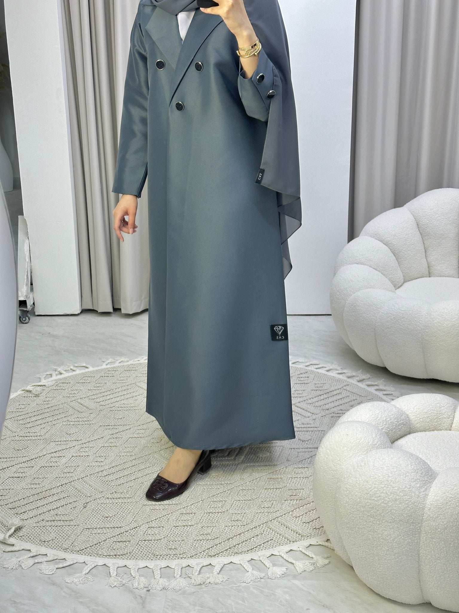 Carnaby Coat Multi Abbas Silk Satin