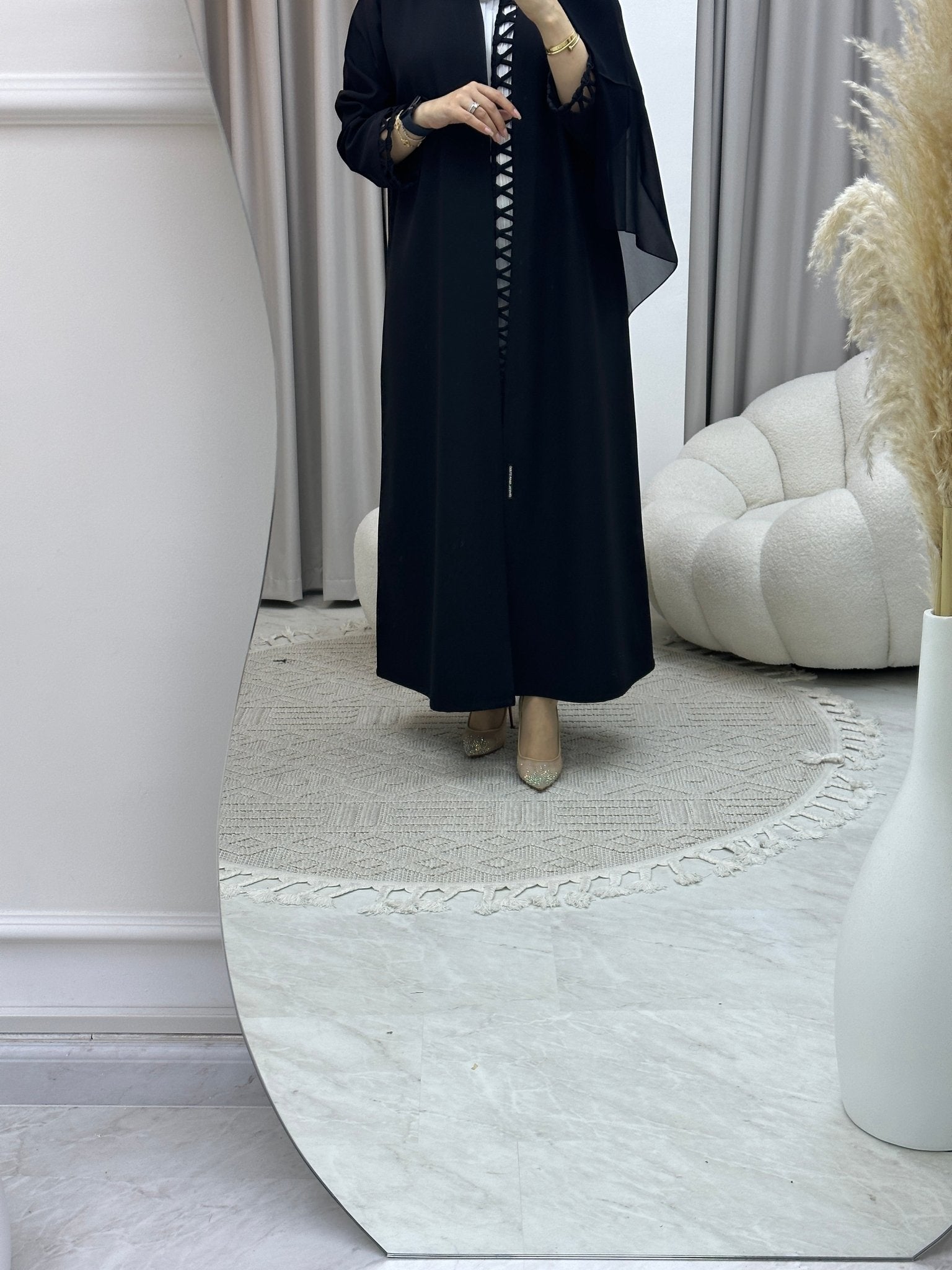 C Hashtag Black Abaya 02