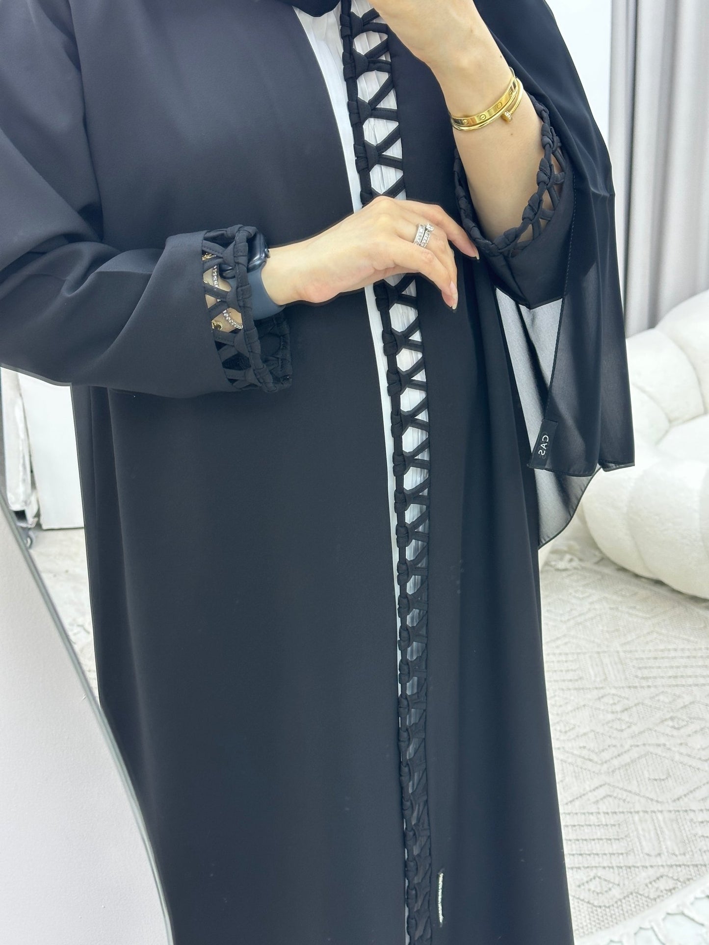 C Hashtag Black Abaya 02