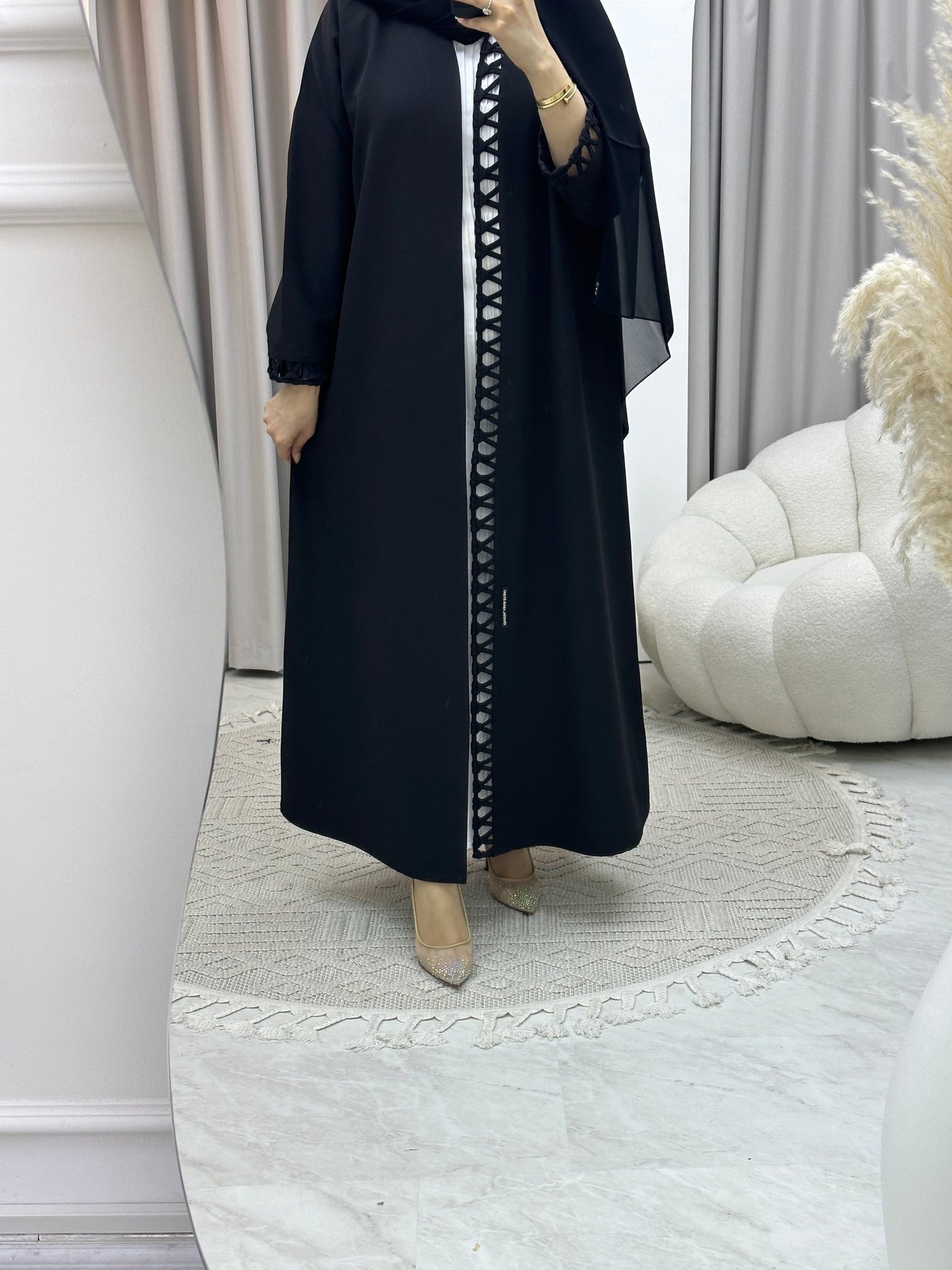 C Hashtag Black Abaya 02