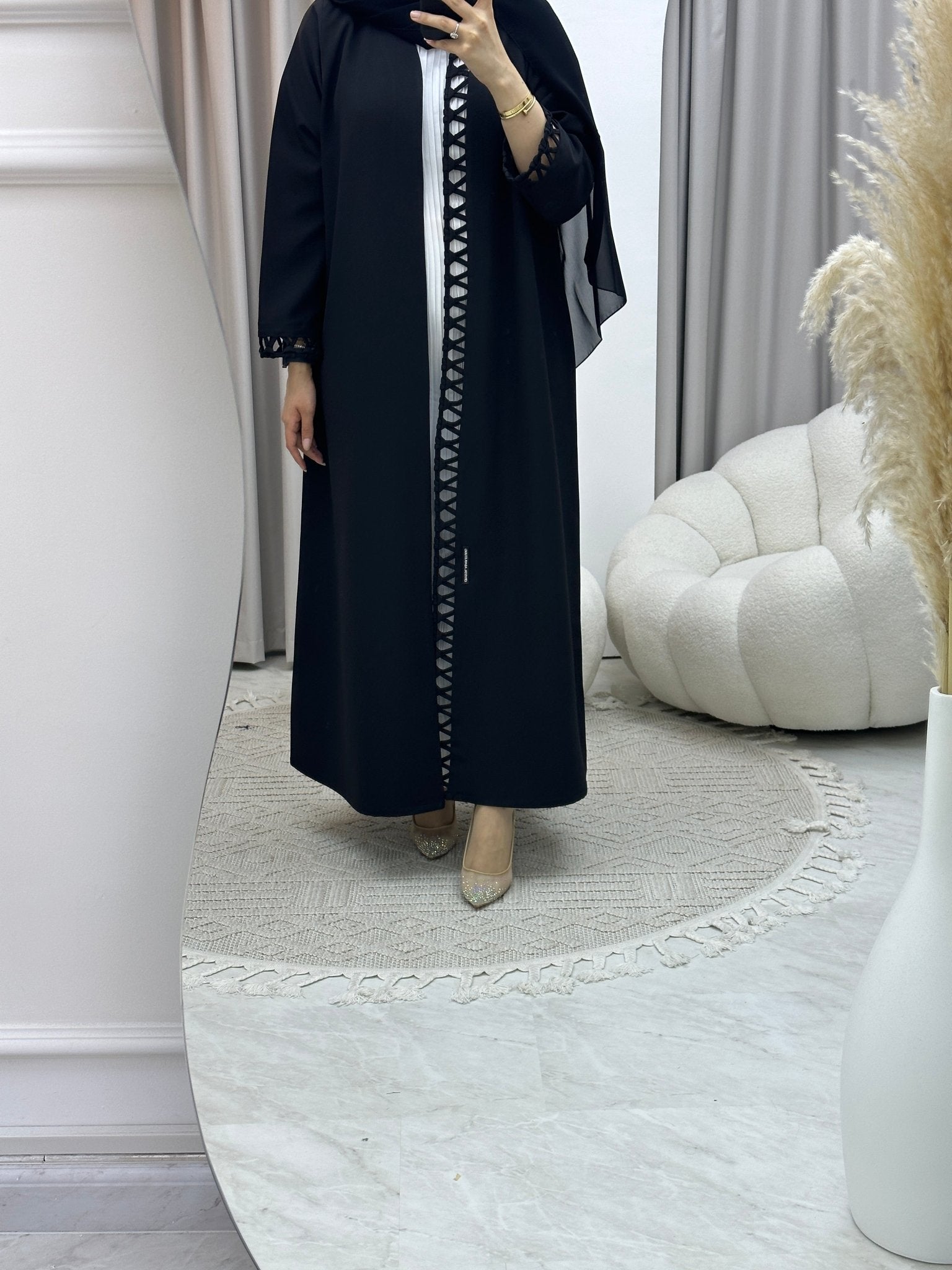 C Hashtag Black Abaya 02