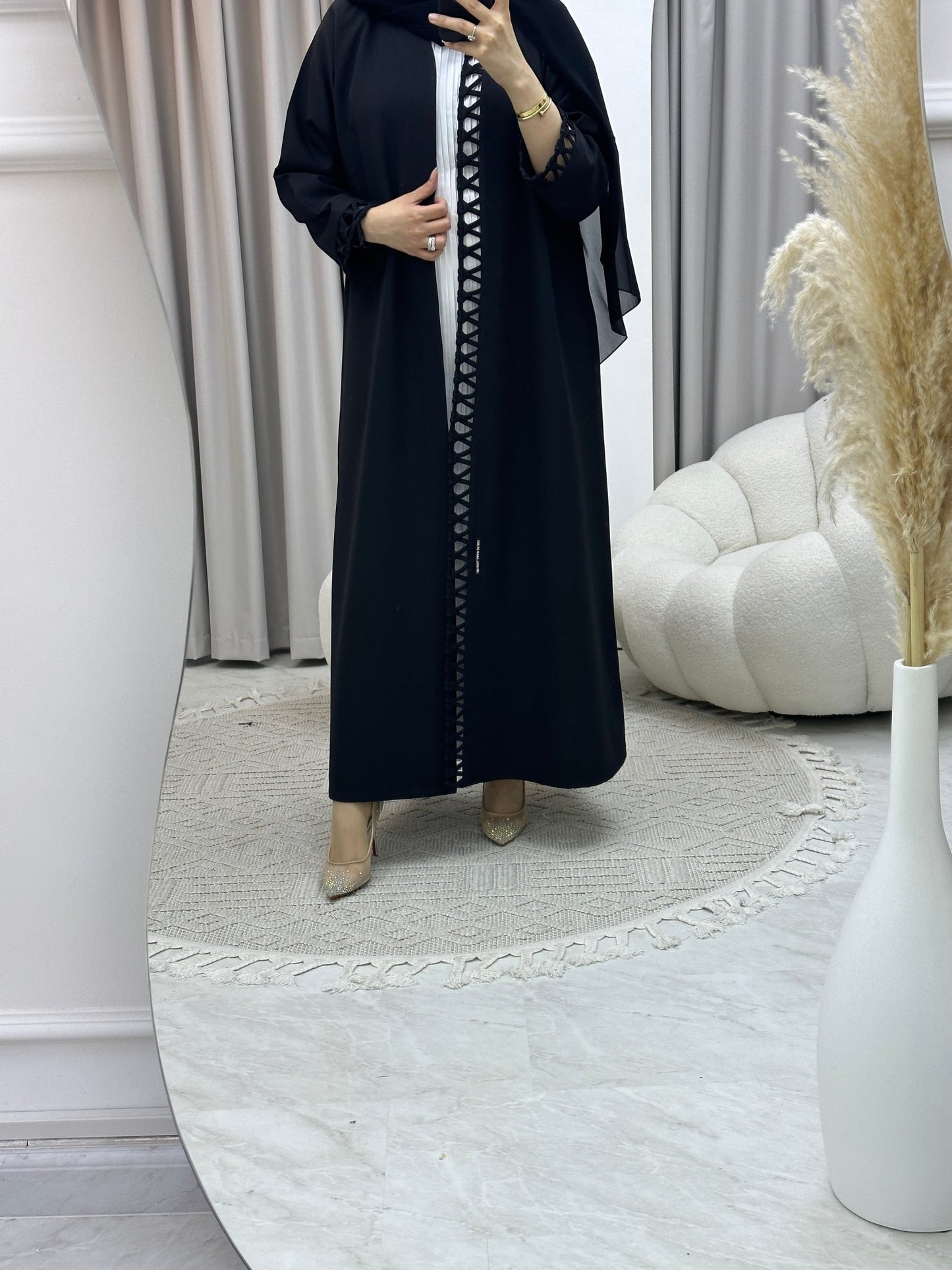 C Hashtag Black Abaya 02