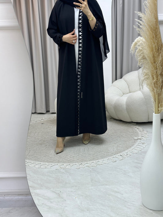 C Hashtag Black Abaya 02