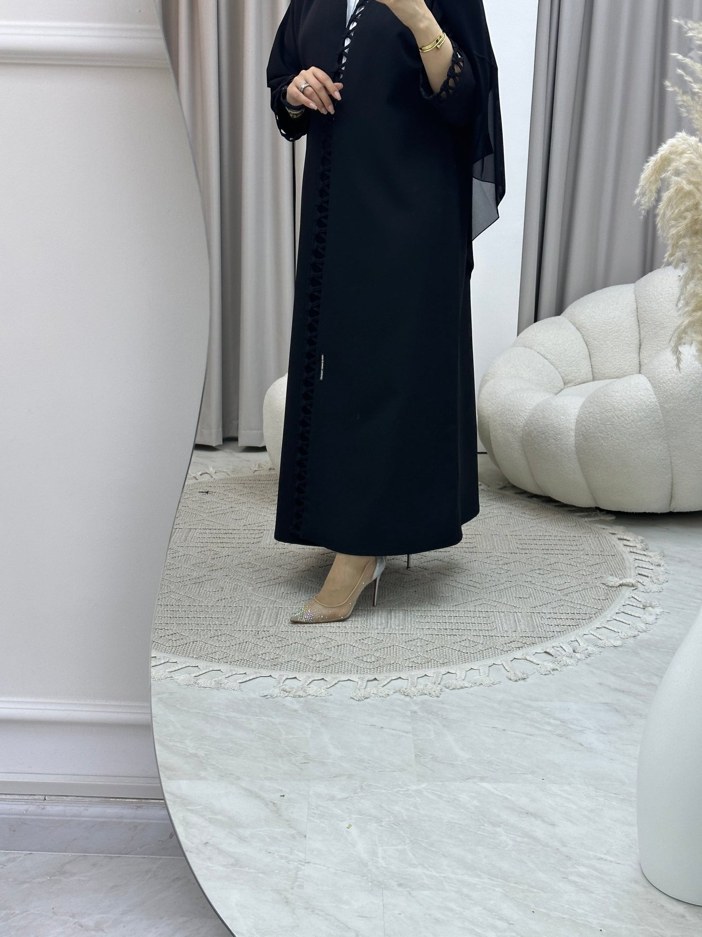 C Hashtag Black Abaya 02