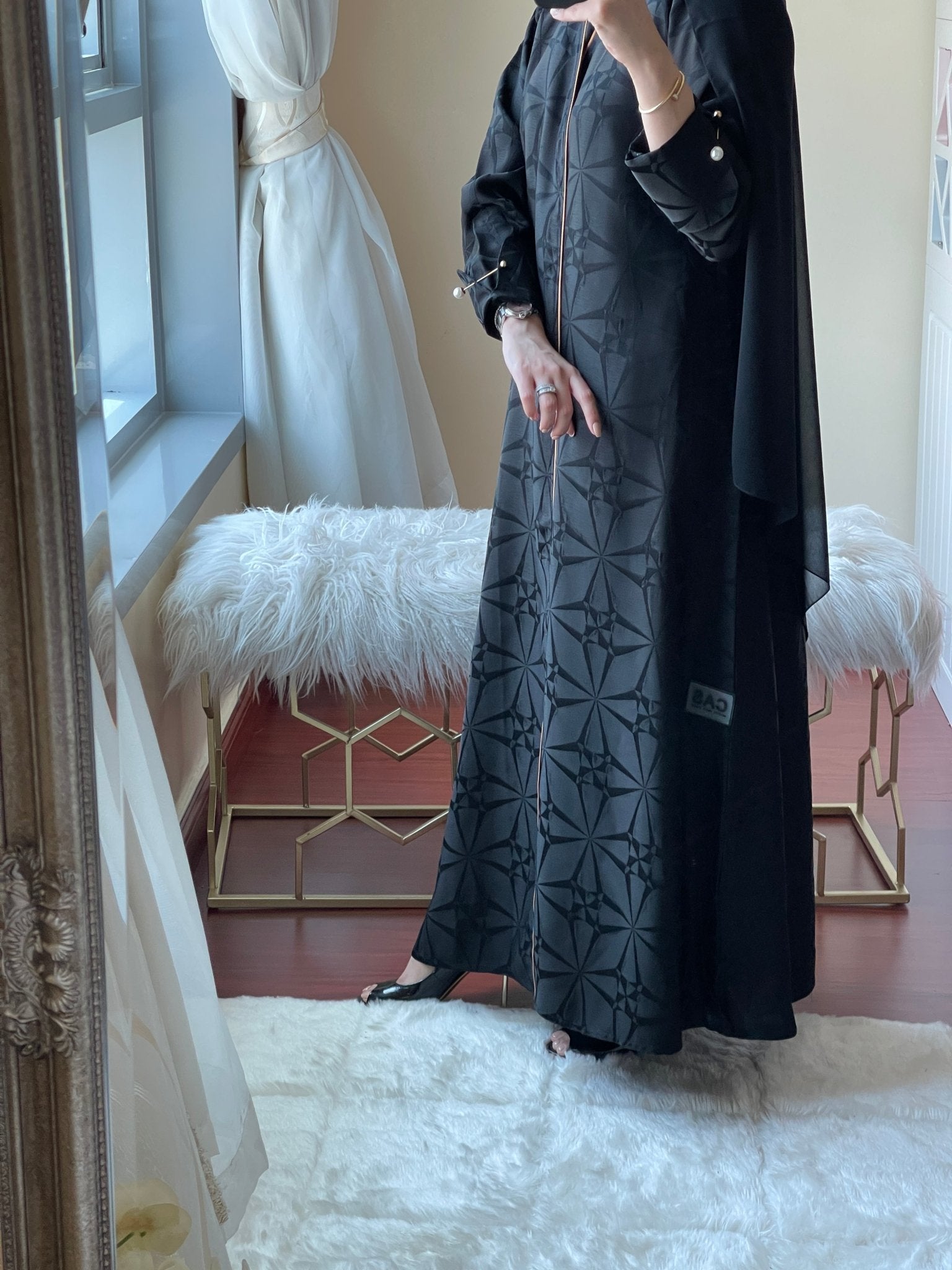 C - Jacquard - Abaya - Set - 07 - 01