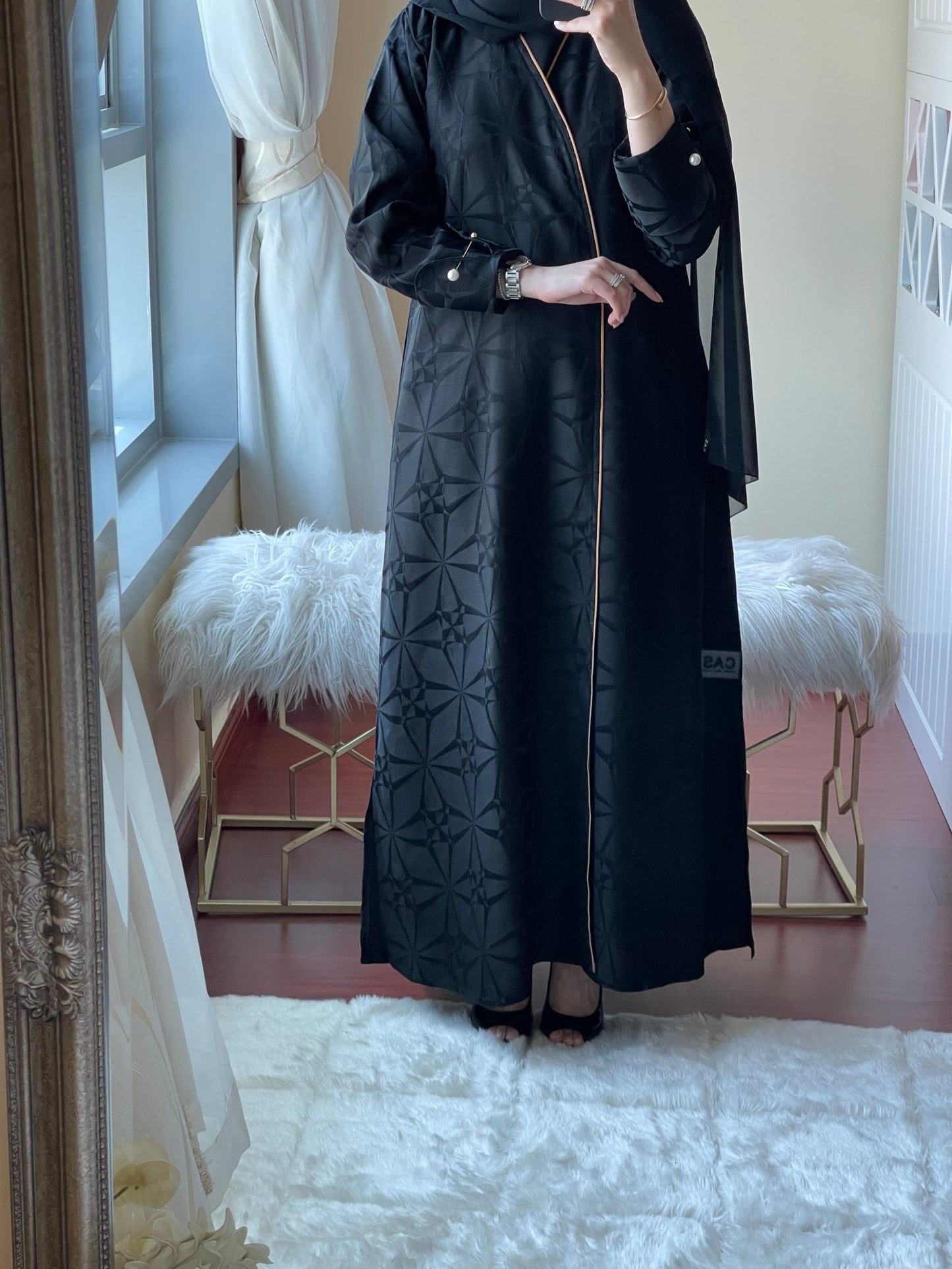 C - Jacquard - Abaya - Set - 07 - 01