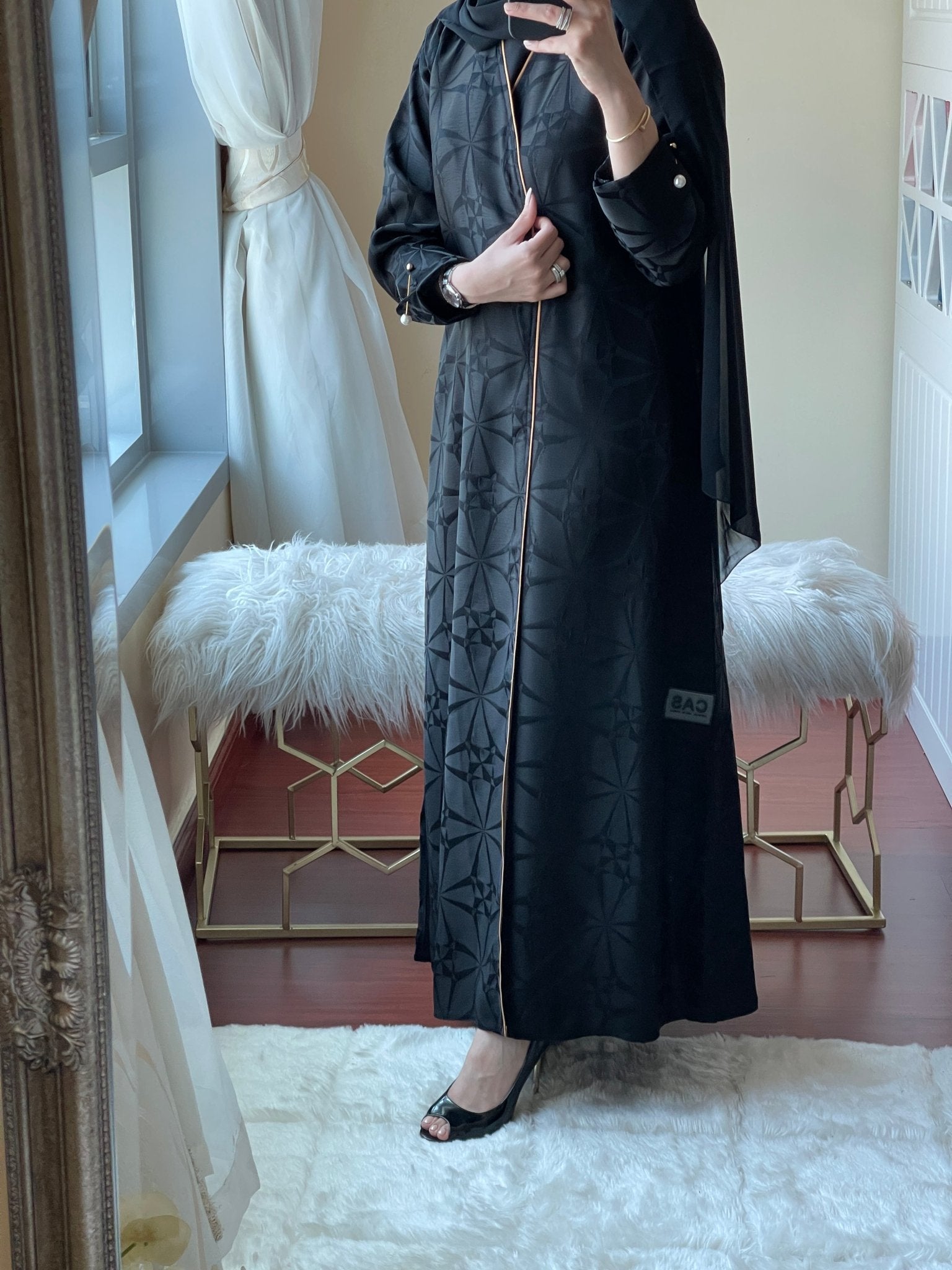 C - Jacquard - Abaya - Set - 07 - 01