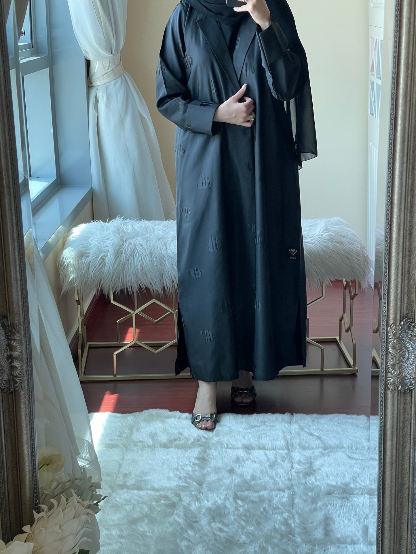 C - Jacquard - Abaya - Set - 09 - 01