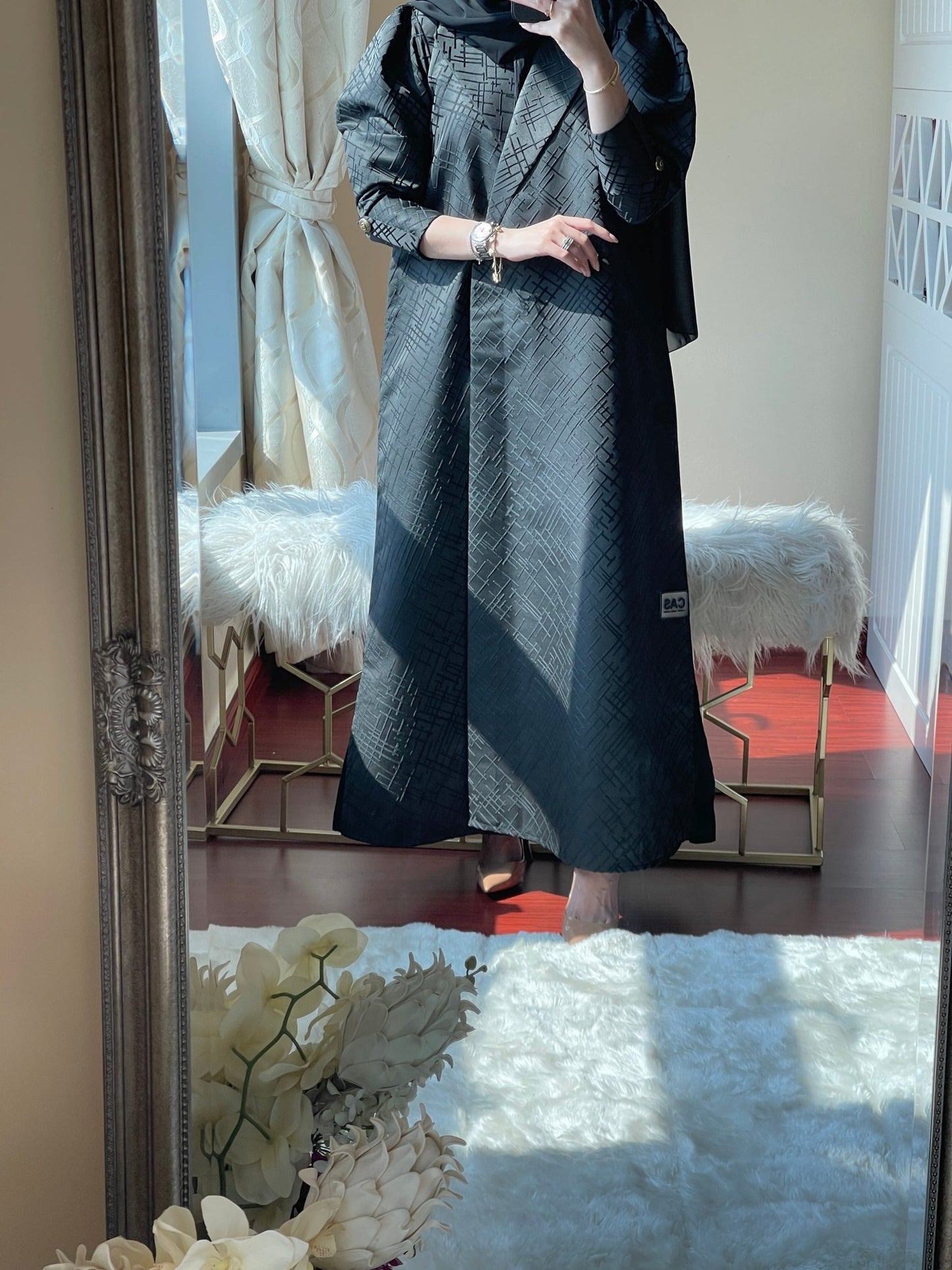 C - Jacquard - Ramadan - Abaya - Set - 05