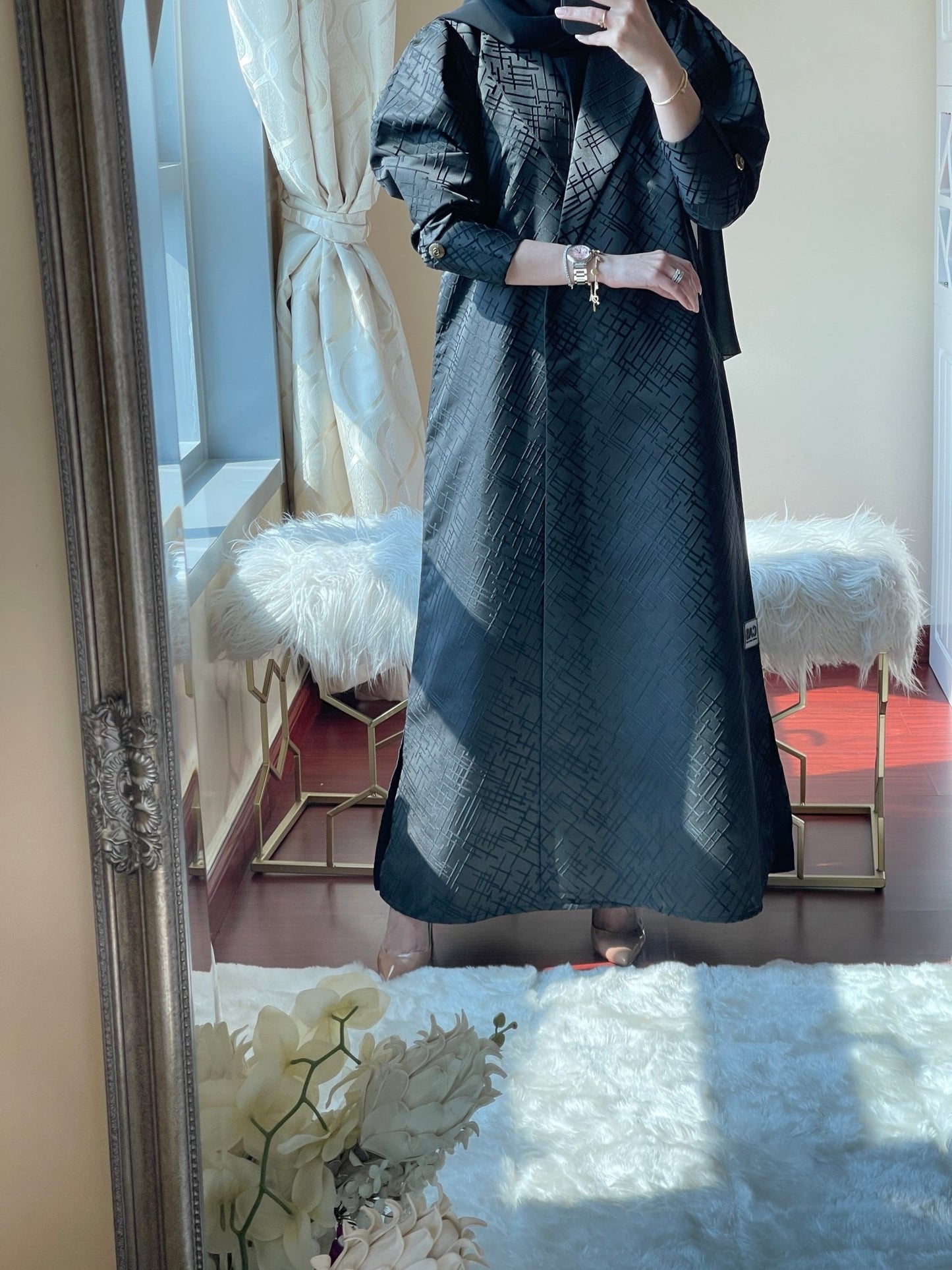 C - Jacquard - Ramadan - Abaya - Set - 05