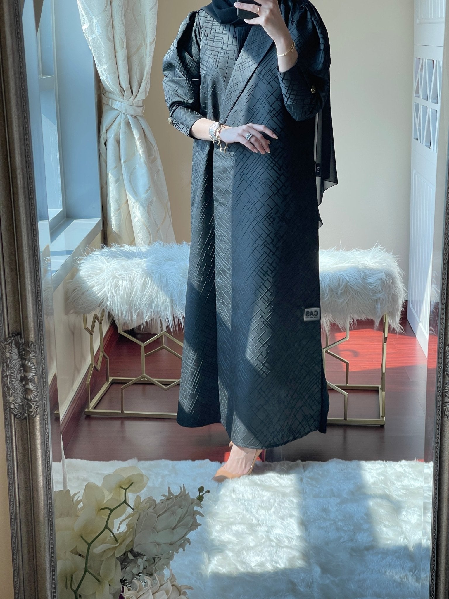 C - Jacquard - Ramadan - Abaya - Set - 05