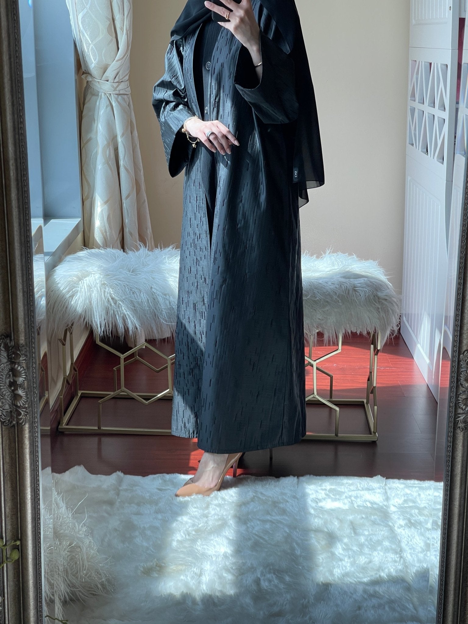 C - Jacquard - Ramadan - Abaya - Set - 11