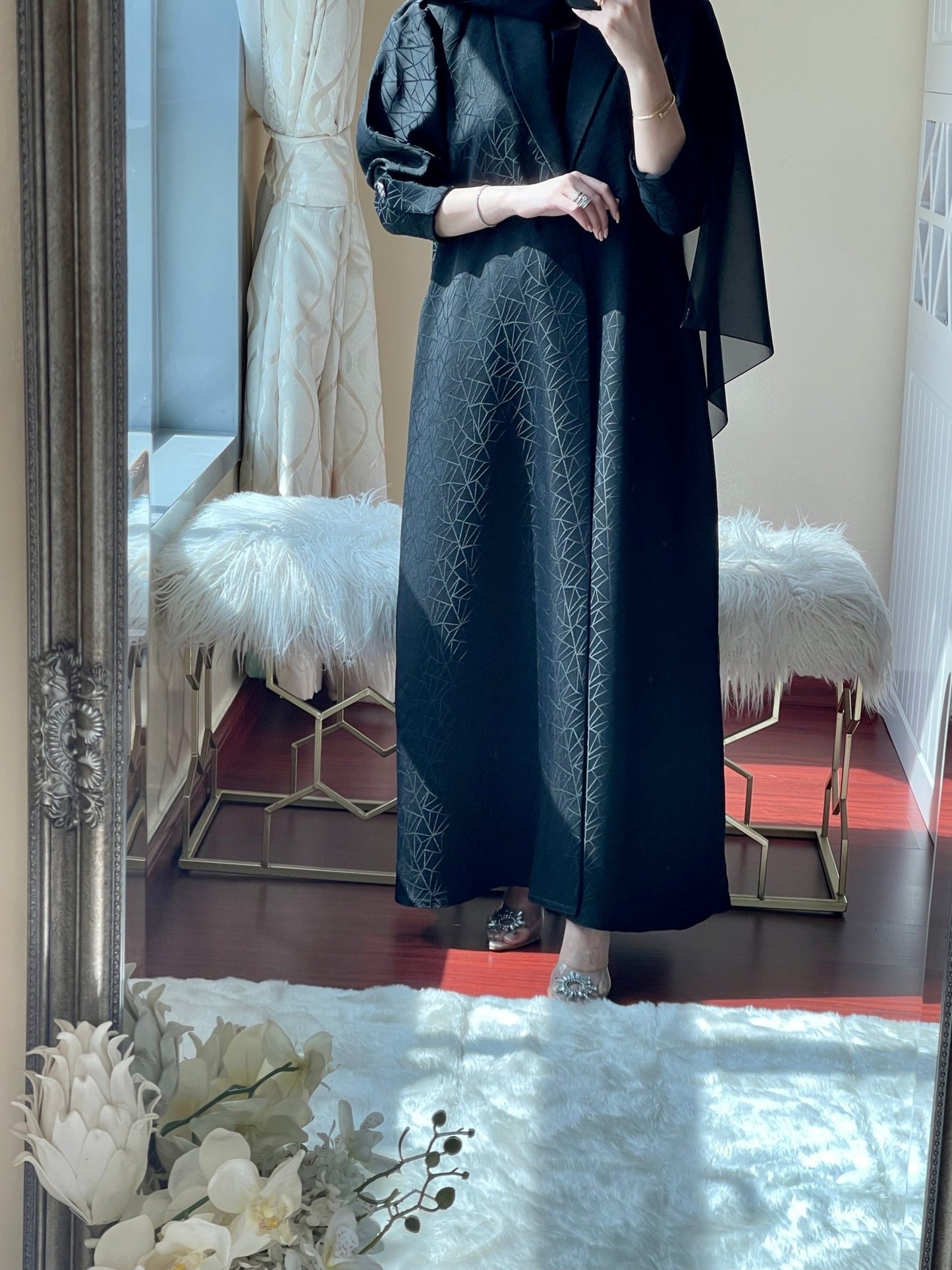 C - Jacquard - Ramadan - Abaya - Set - 12