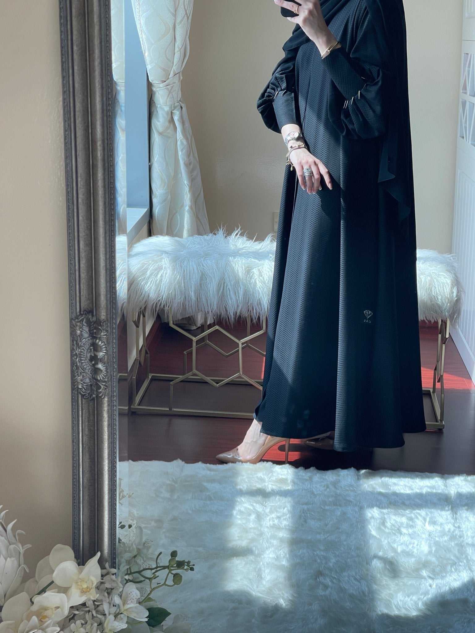 C - Jacquard - Ramadan - Abaya - Set - 14