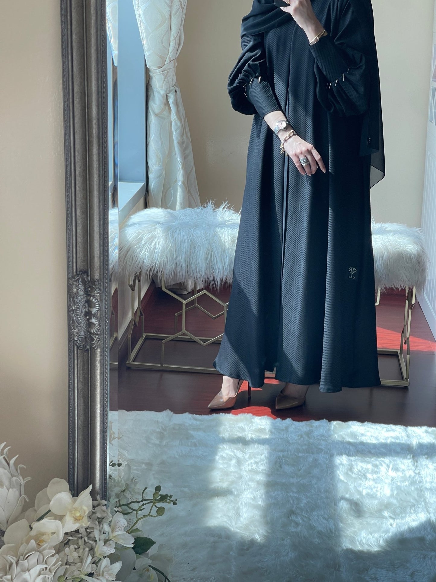 C - Jacquard - Ramadan - Abaya - Set - 14