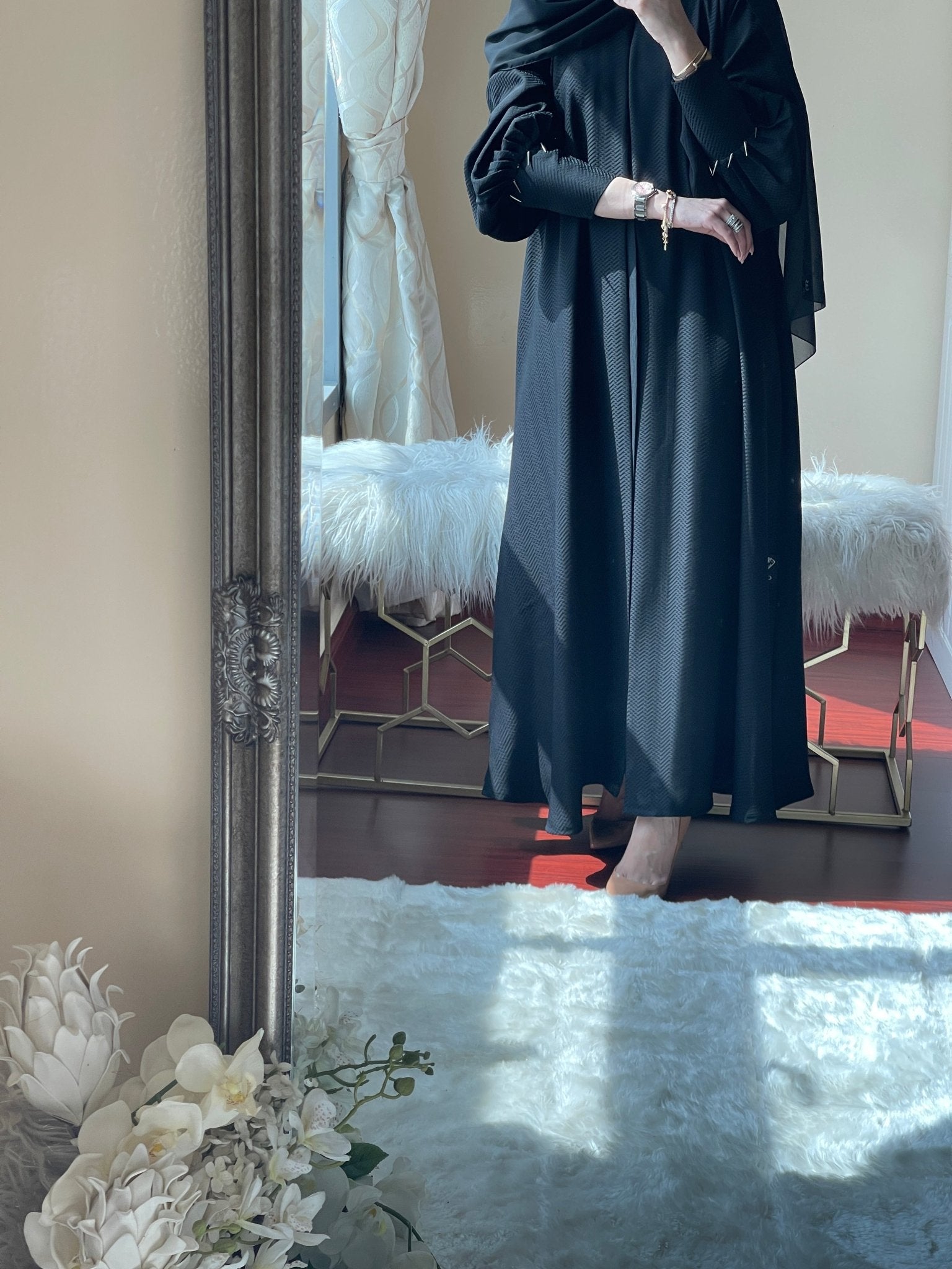 C - Jacquard - Ramadan - Abaya - Set - 14