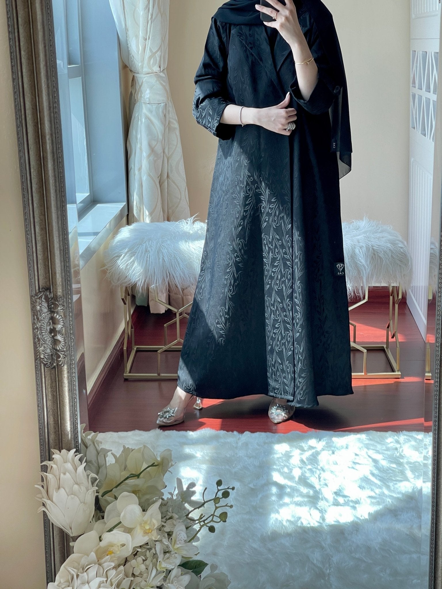 C - Jacquard - Ramadan - Abaya - Set - 15