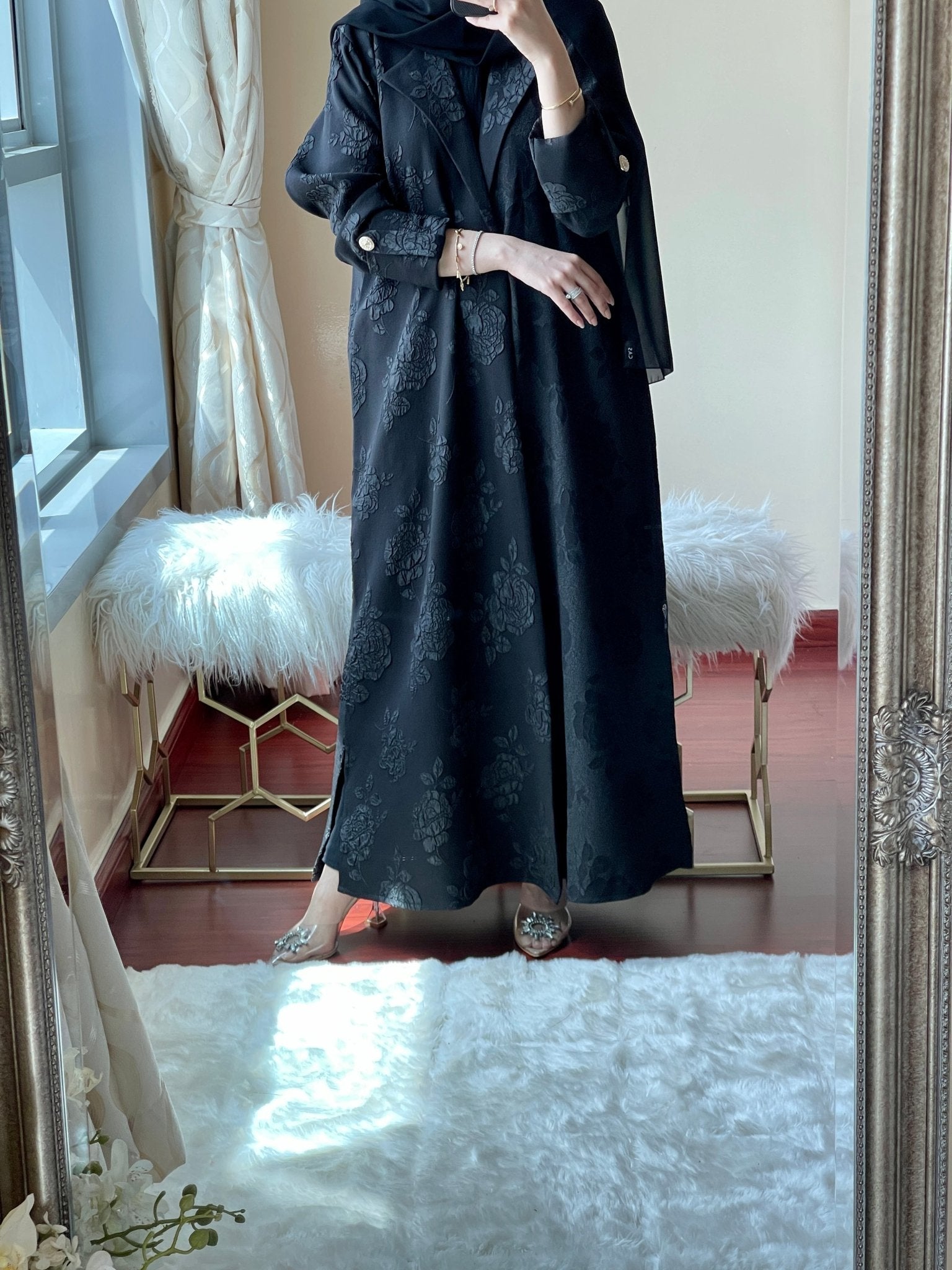 C - Jacquard - Ramadan - Abaya - Set - 20