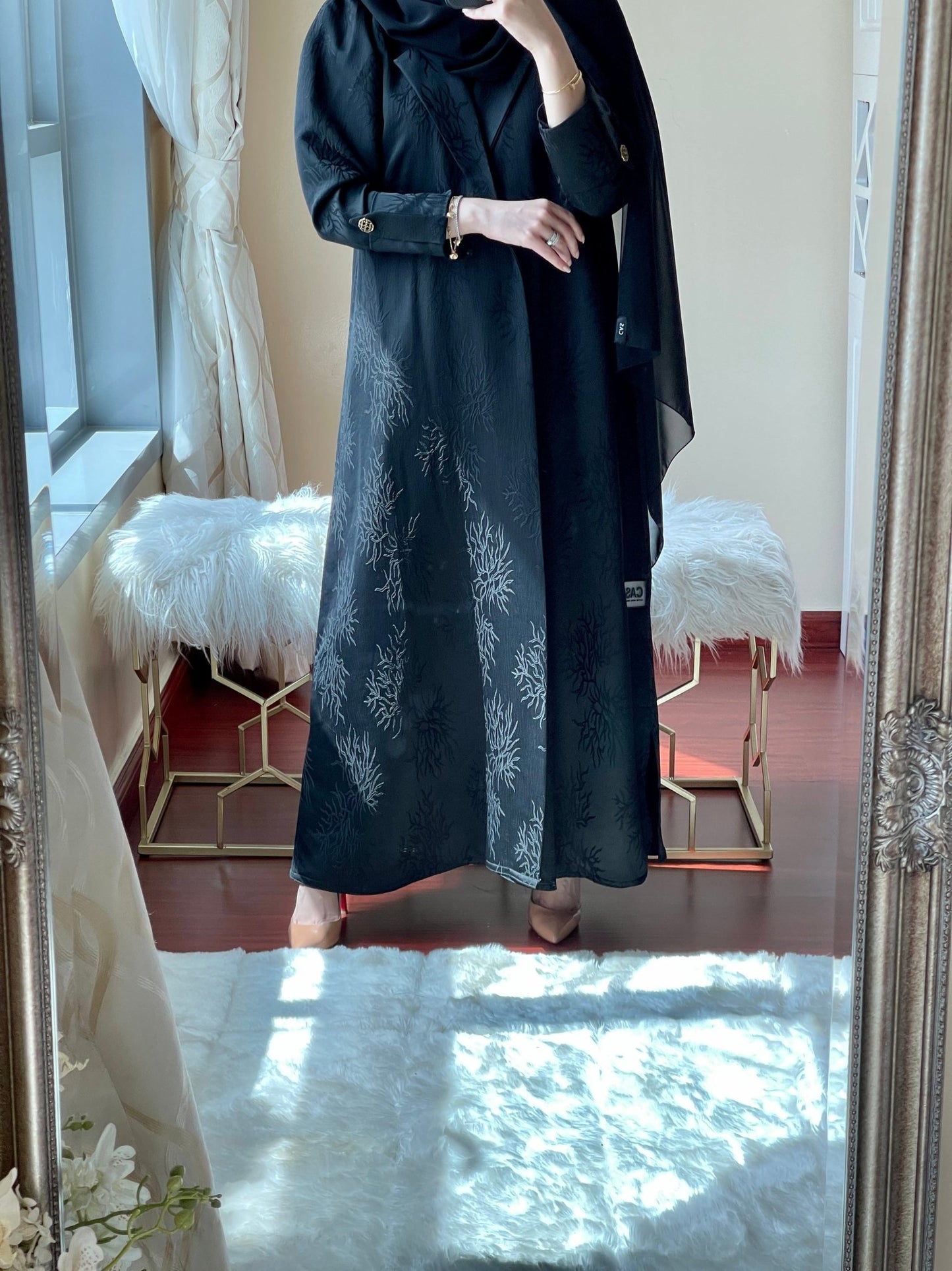 C - Jacquard - Ramadan - Abaya - Set - 22