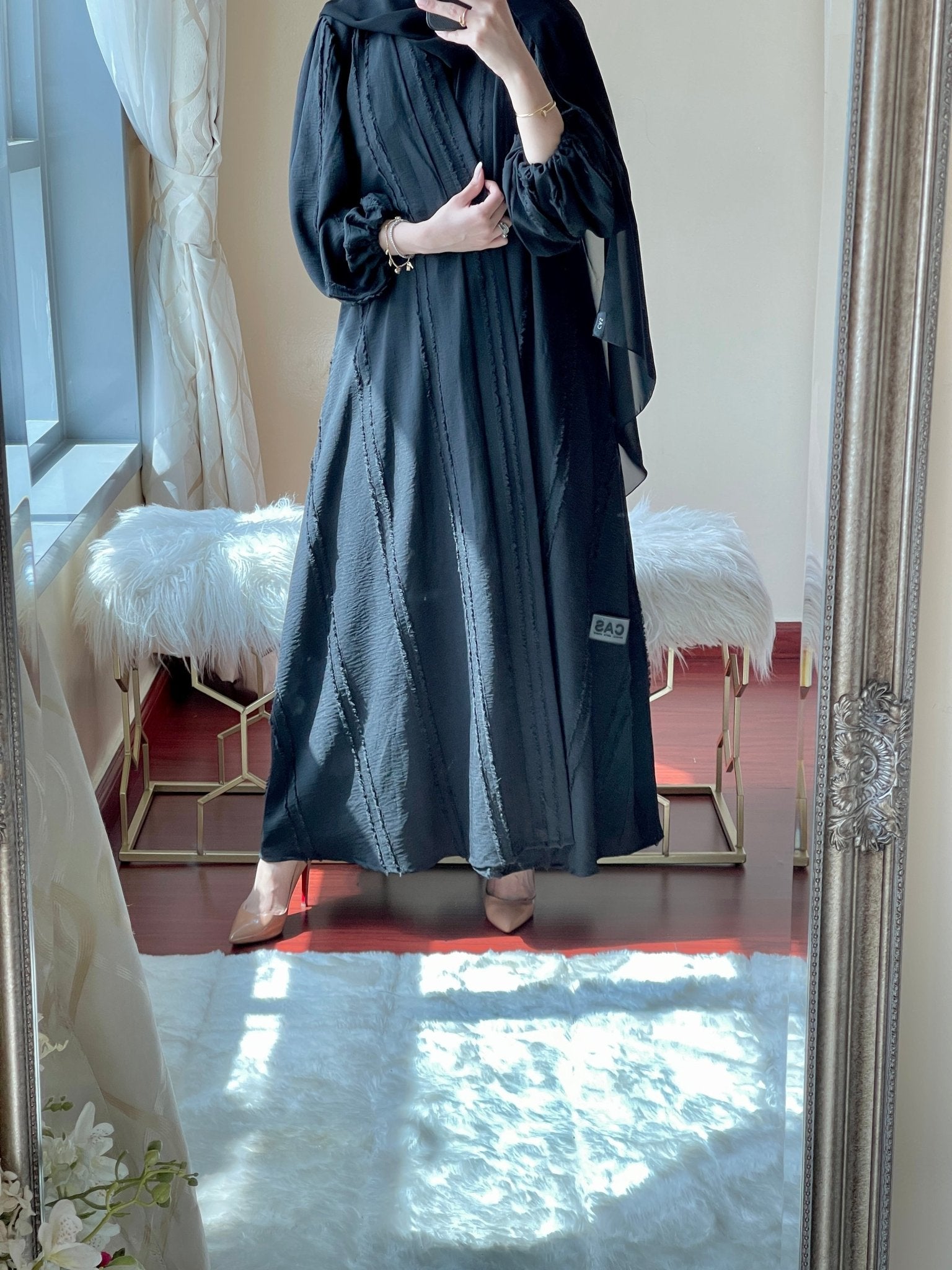 C - Jacquard - Ramadan - Abaya - Set - 23