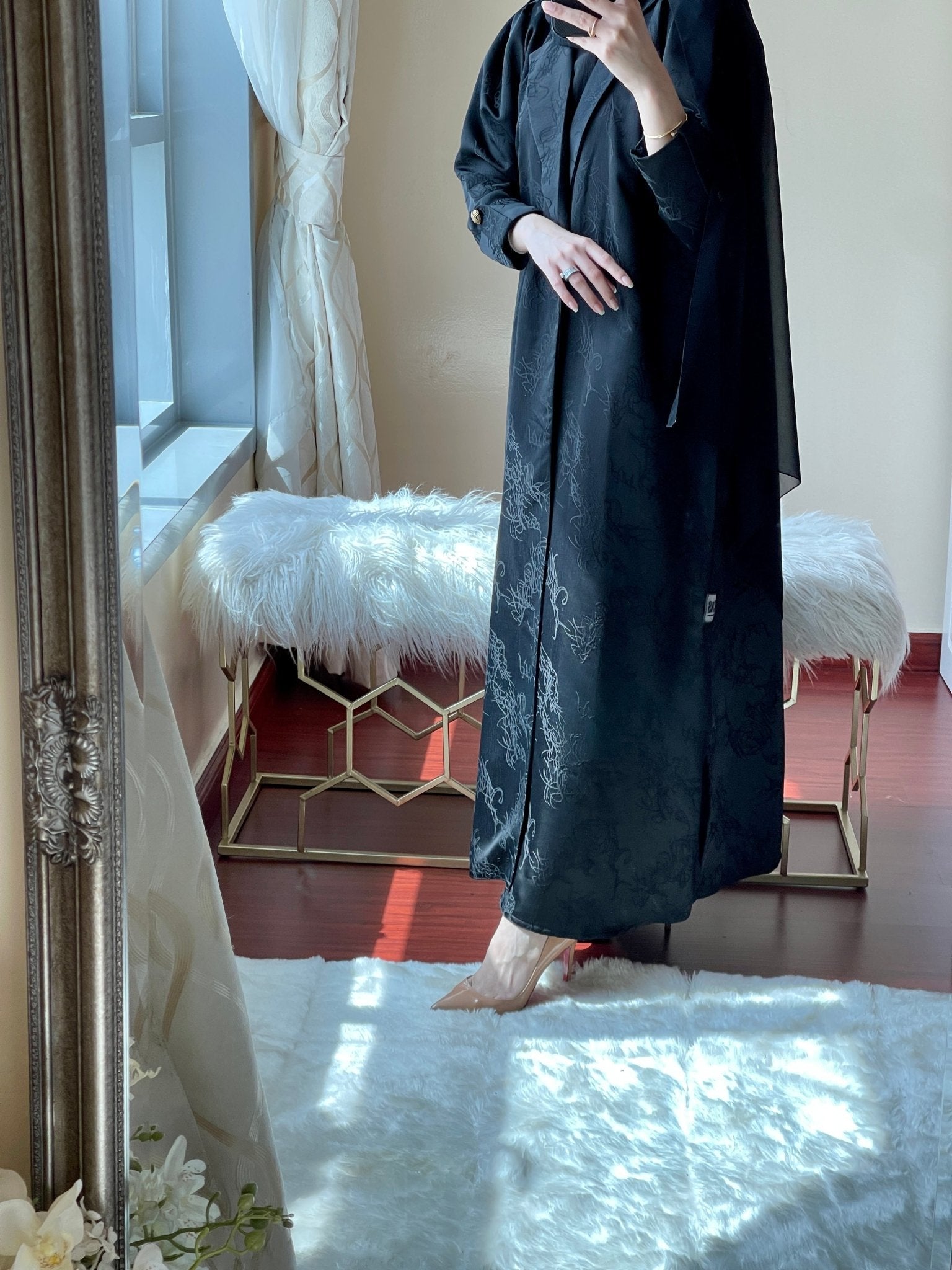 C - Jacquard - Ramadan - Abaya - Set - 24