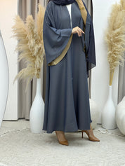 C Light Blue Kloosh Duotone Abaya