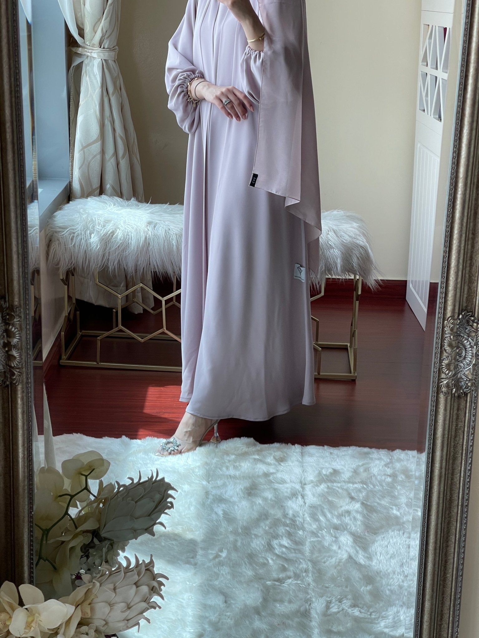 C - LightPink - Nada - Abaya - Set