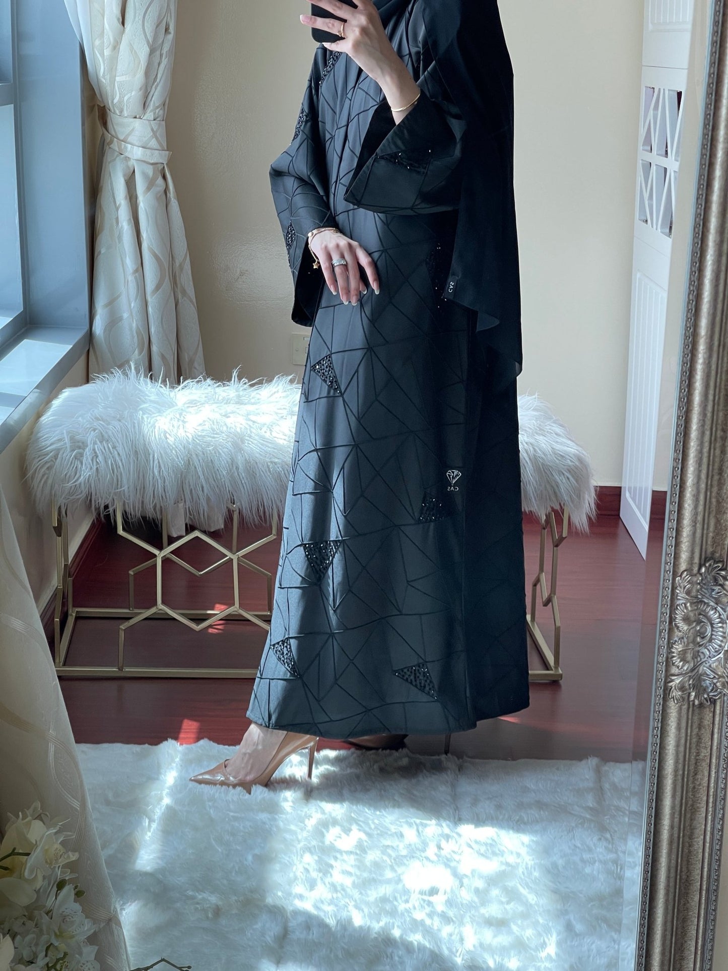 C - May - Jacquard - Abaya - Set - 04