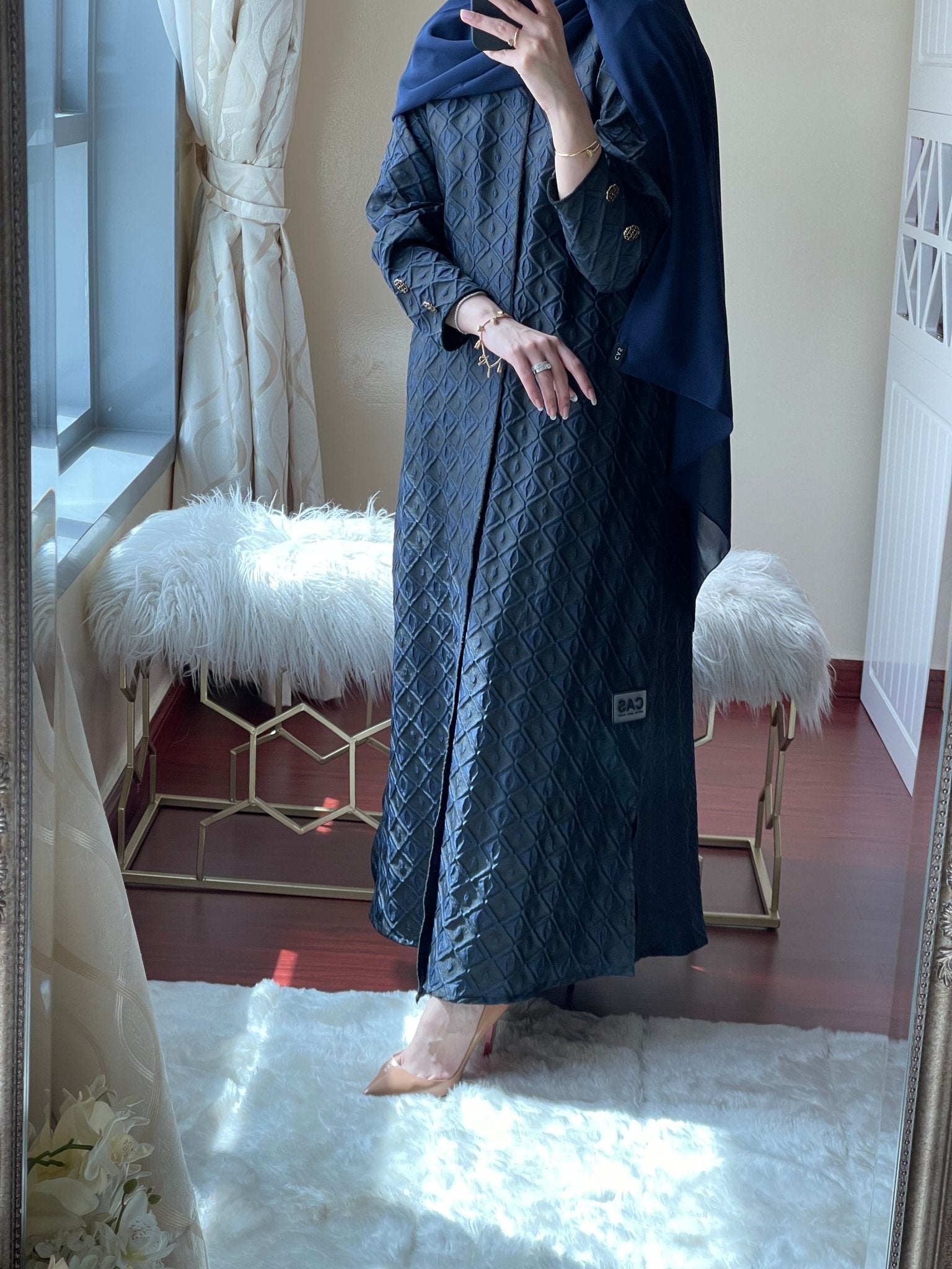 C - May - Jacquard - Abaya - Set - 05