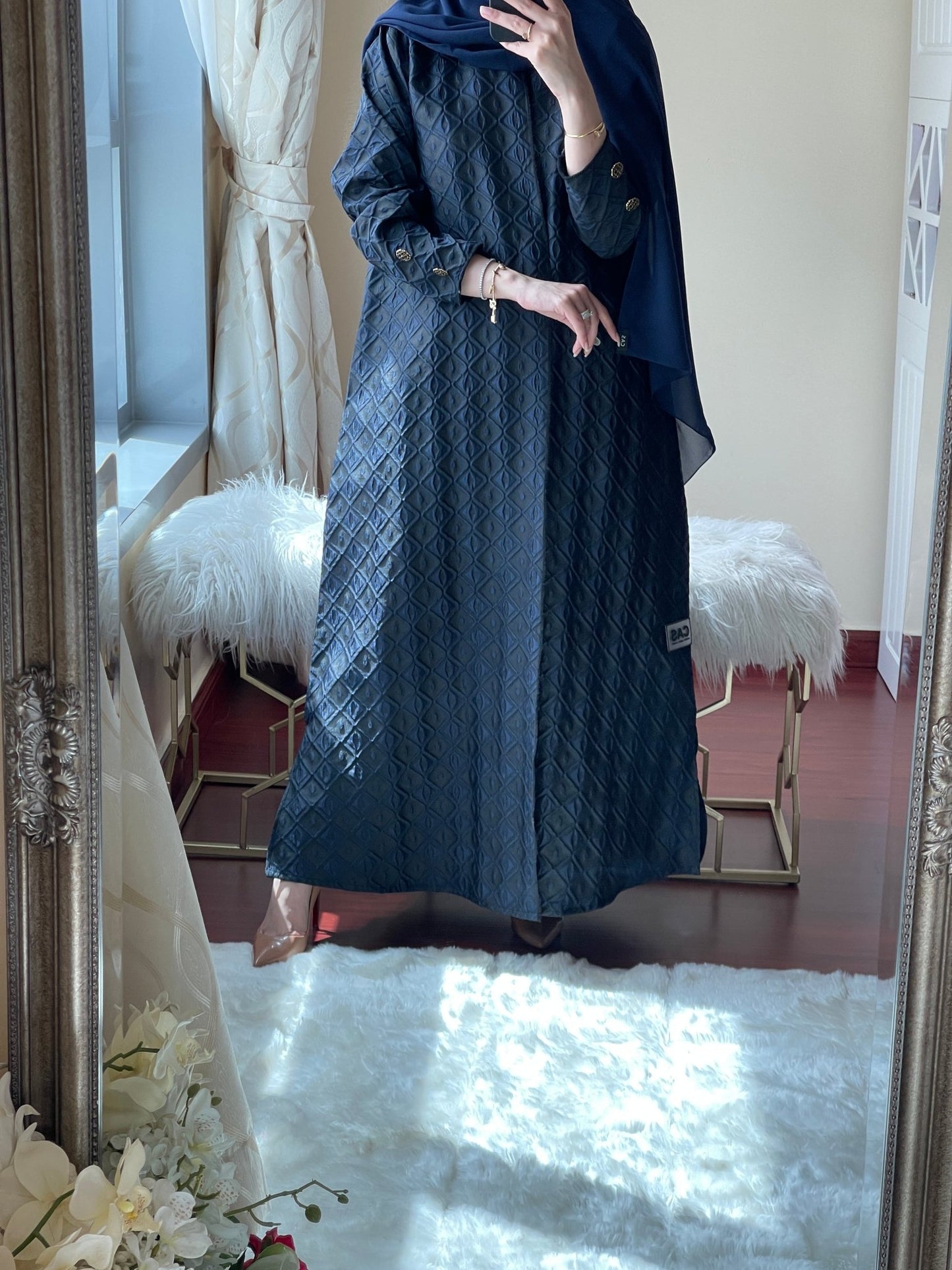 C - May - Jacquard - Abaya - Set - 05