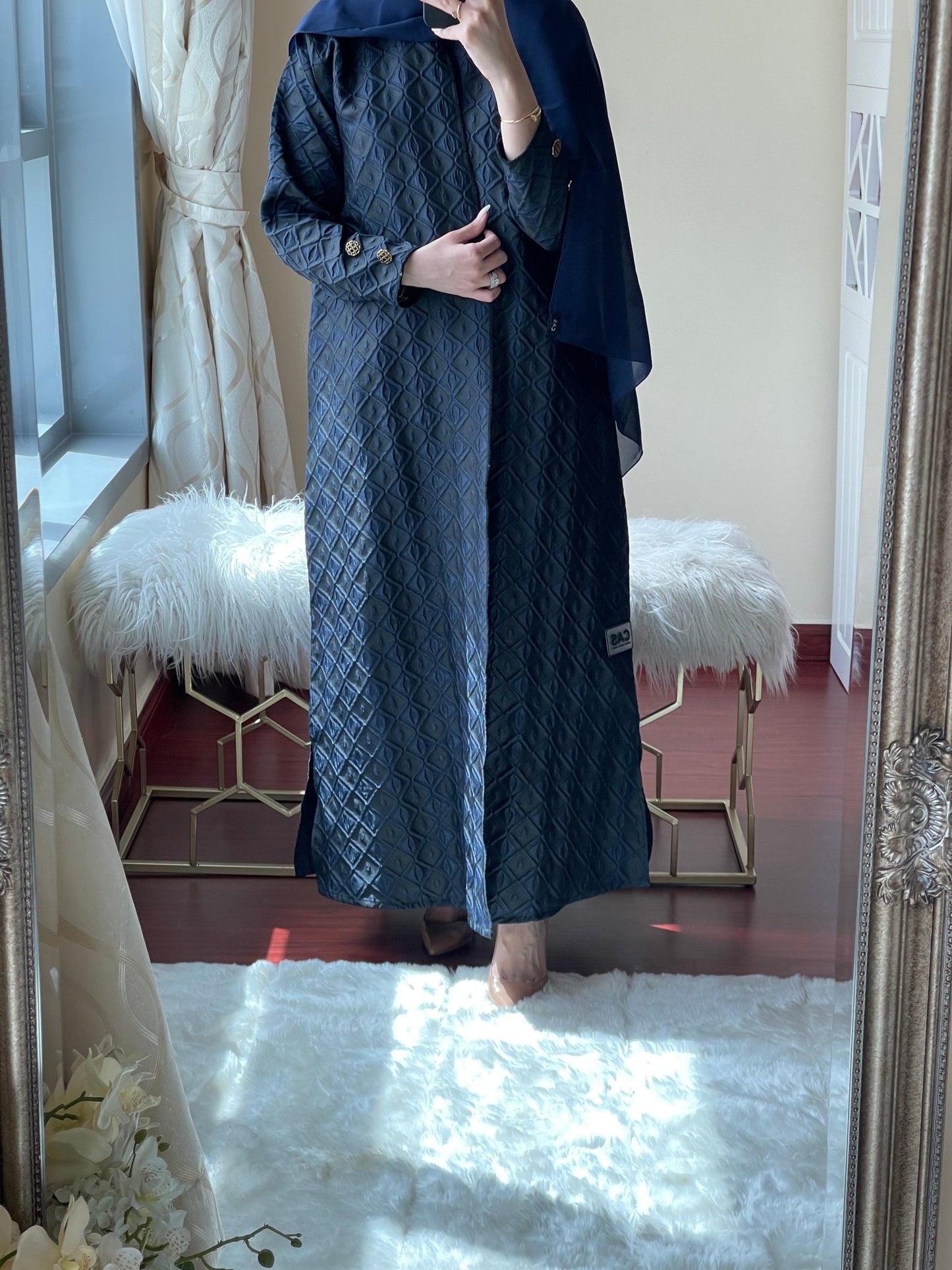 C - May - Jacquard - Abaya - Set - 05