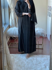 C - May - Jacquard - Abaya - Set - 08/03