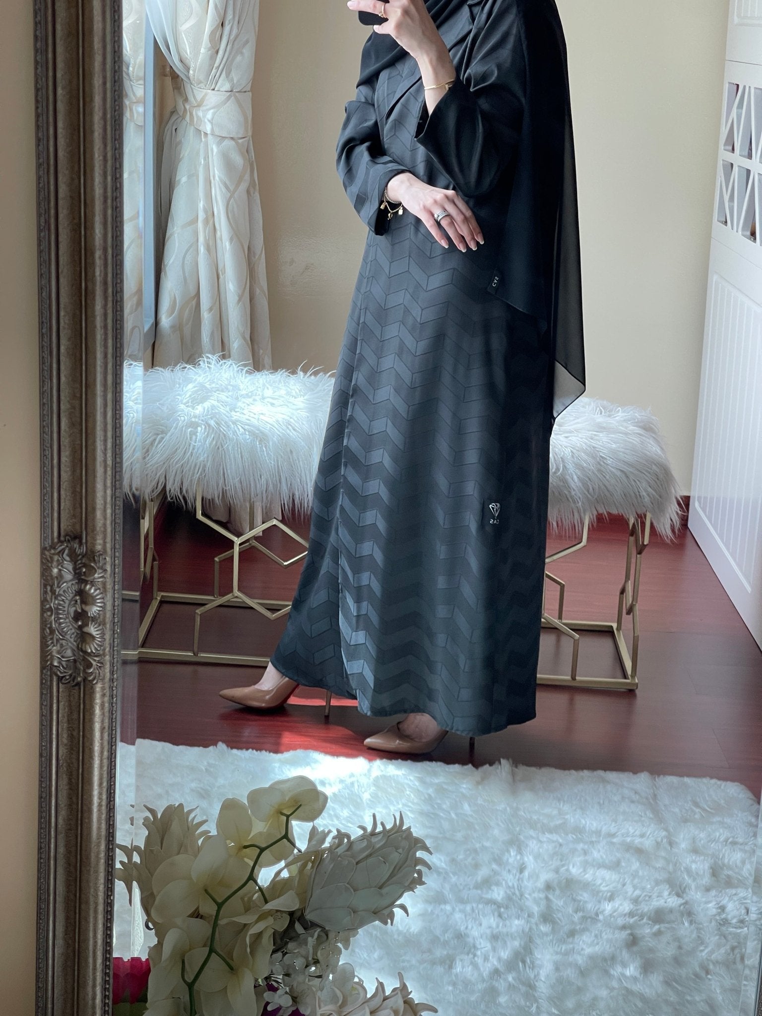 C - May - Jacquard - Abaya - Set - 10