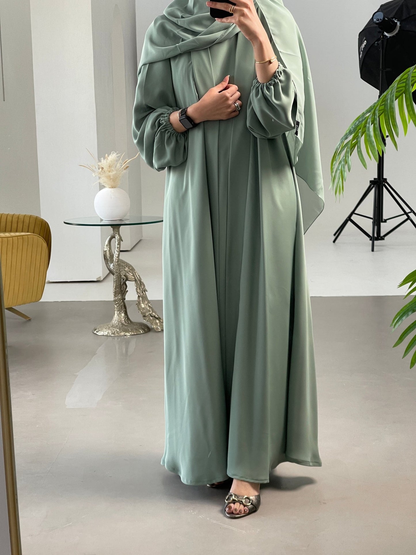 C - Mint - Green - Nada - Abaya - Set