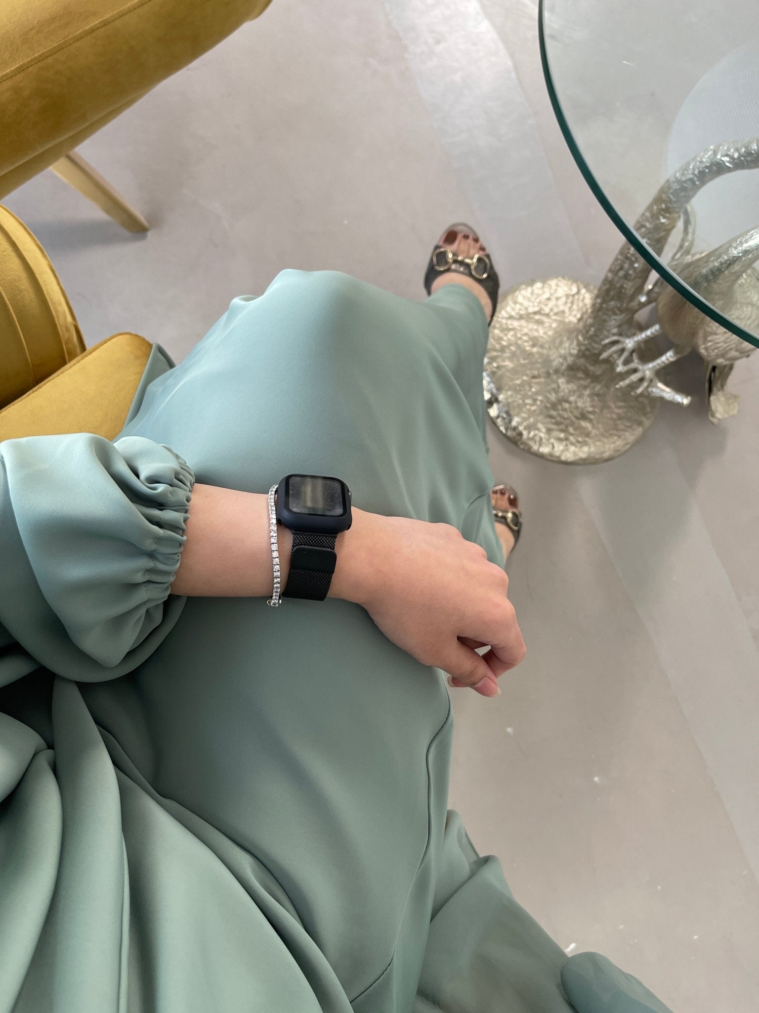 C - Mint - Green - Nada - Abaya - Set